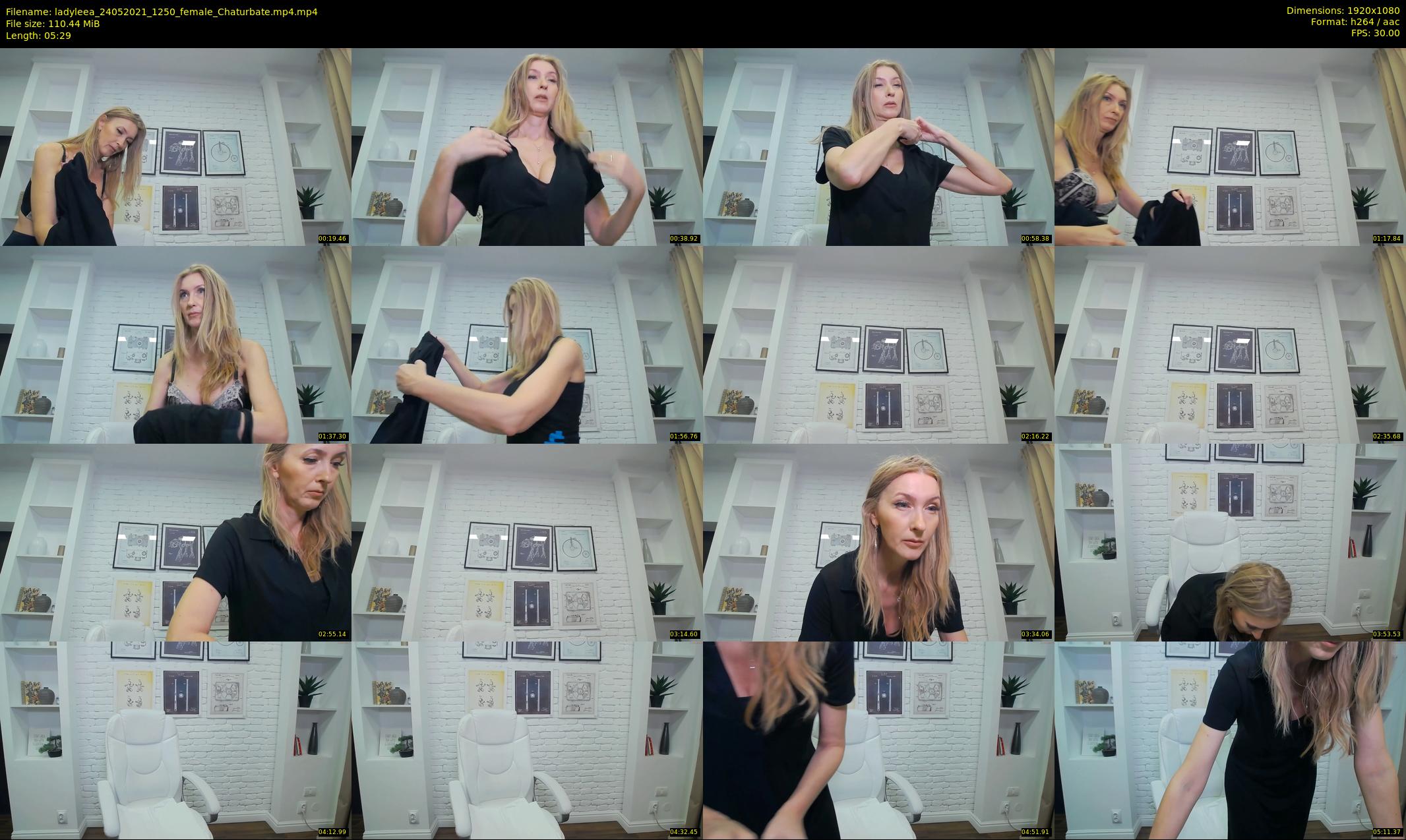 ladyleea — 6 minute Chaturbate female cam show recording, 1080p, May 24, 2021