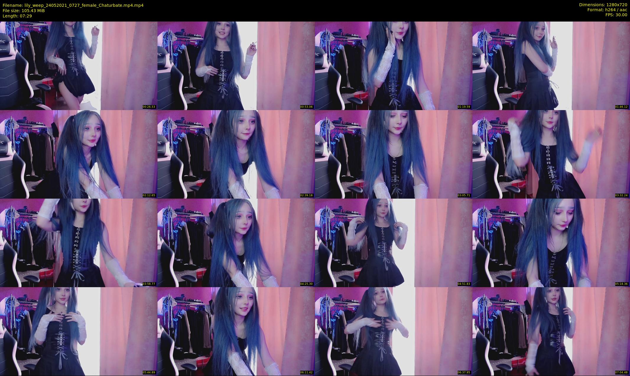 lily_weep — 8 minute Chaturbate female cam show recording, 720p, May 24, 2021