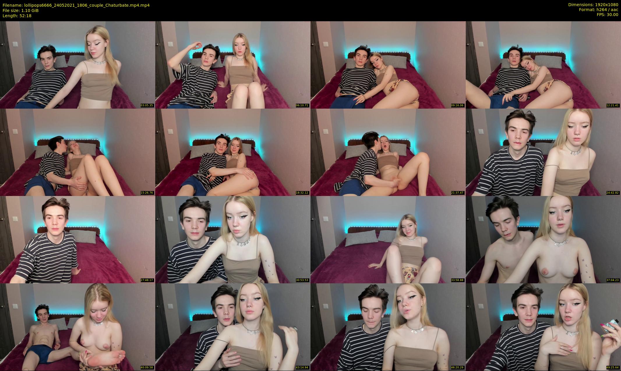 lollipops6666 — 53 minute Chaturbate couple cam show recording, 1080p, May 24, 2021