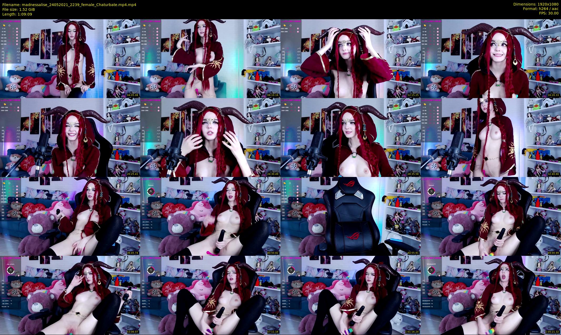 madnessalise — 70 minute Chaturbate female cam show recording, 1080p, May 24, 2021