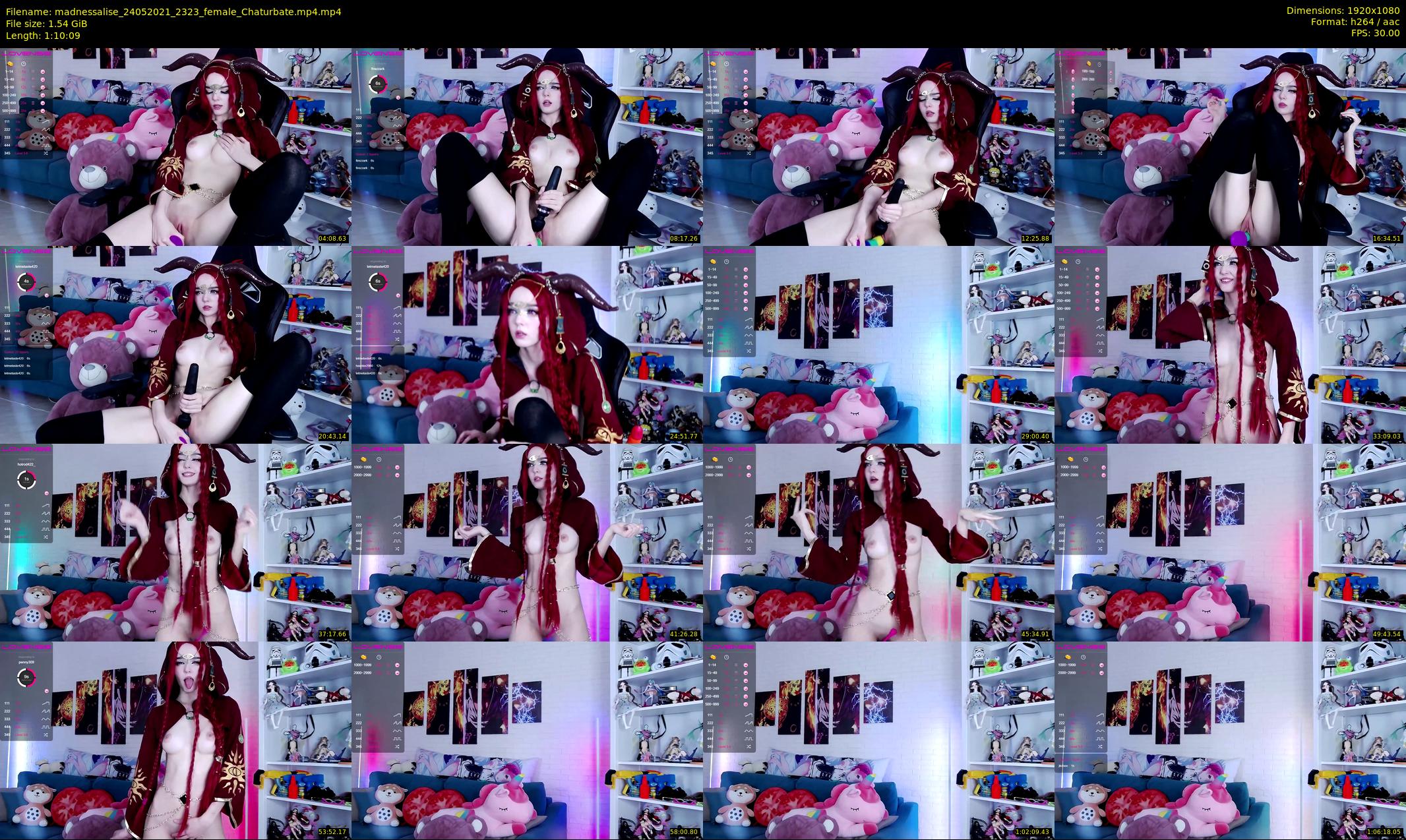 madnessalise — 71 minute Chaturbate female cam show recording, 1080p, May 24, 2021