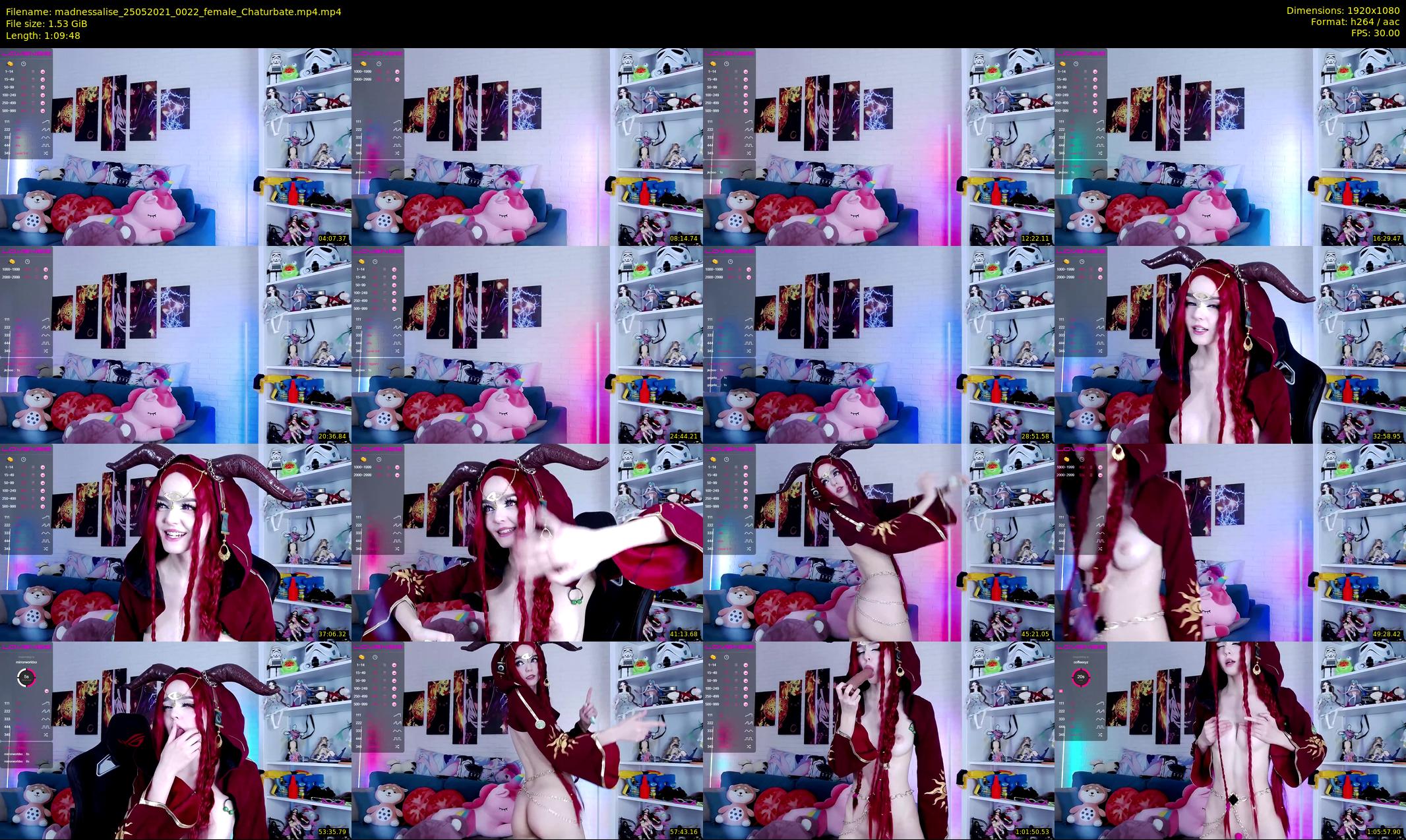 madnessalise — 70 minute Chaturbate female cam show recording, 1080p, May 25, 2021