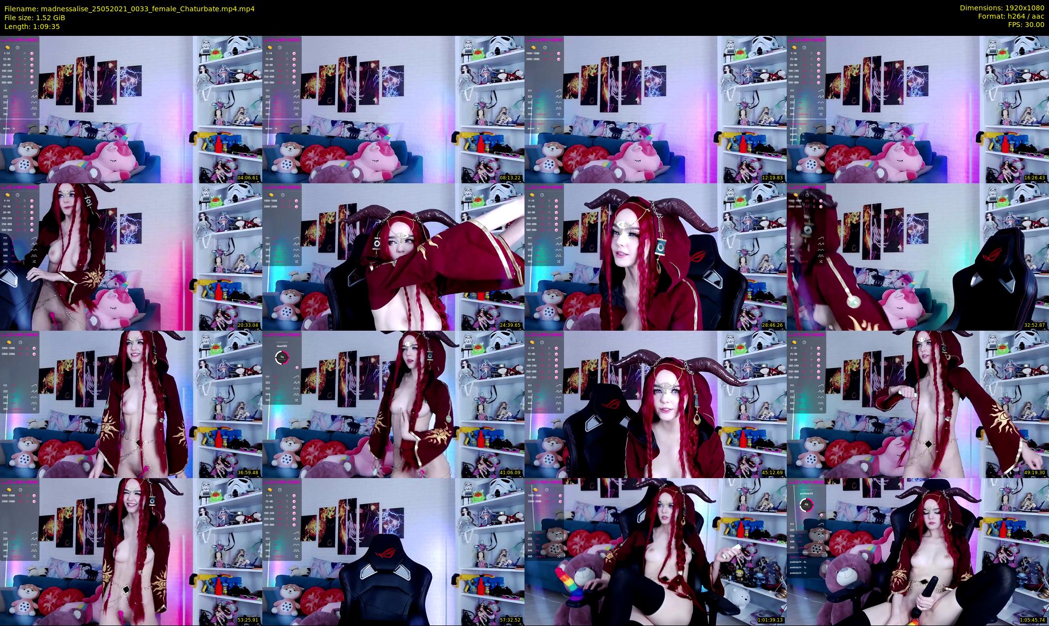 madnessalise — 70 minute Chaturbate female cam show recording, 1080p, May 25, 2021