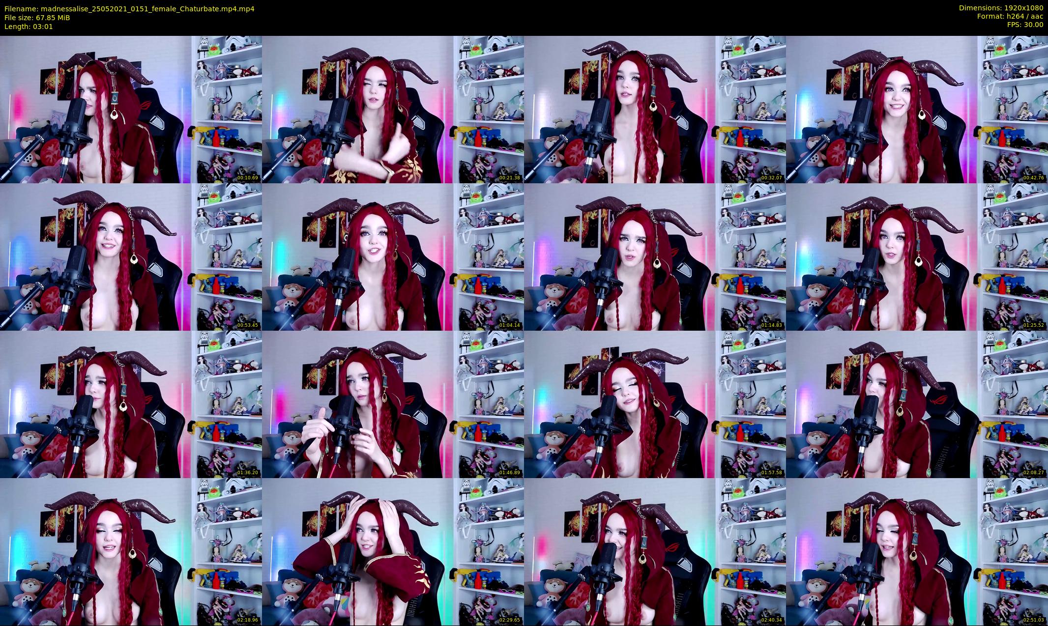madnessalise — 4 minute Chaturbate female cam show recording, 1080p, May 25, 2021