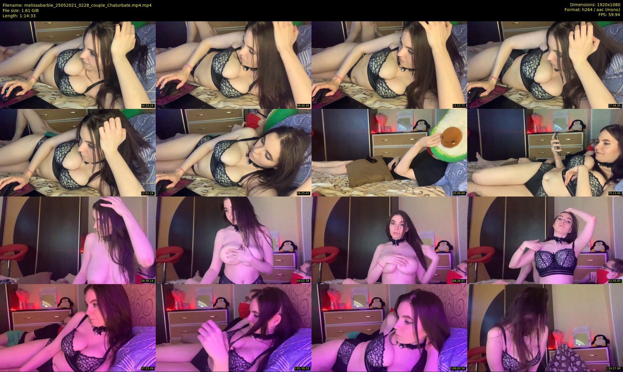 melissabarbie — 75 minute Chaturbate couple cam show recording, 1080p, May 25, 2021