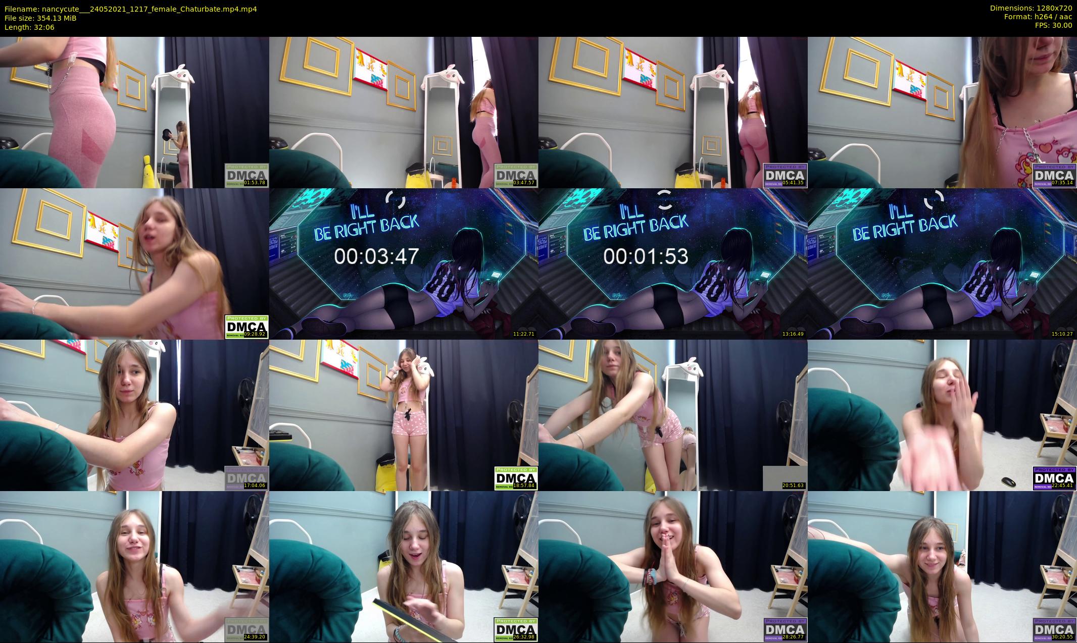 nancycute__ — 33 minute Chaturbate female cam show recording, 720p, May 24, 2021