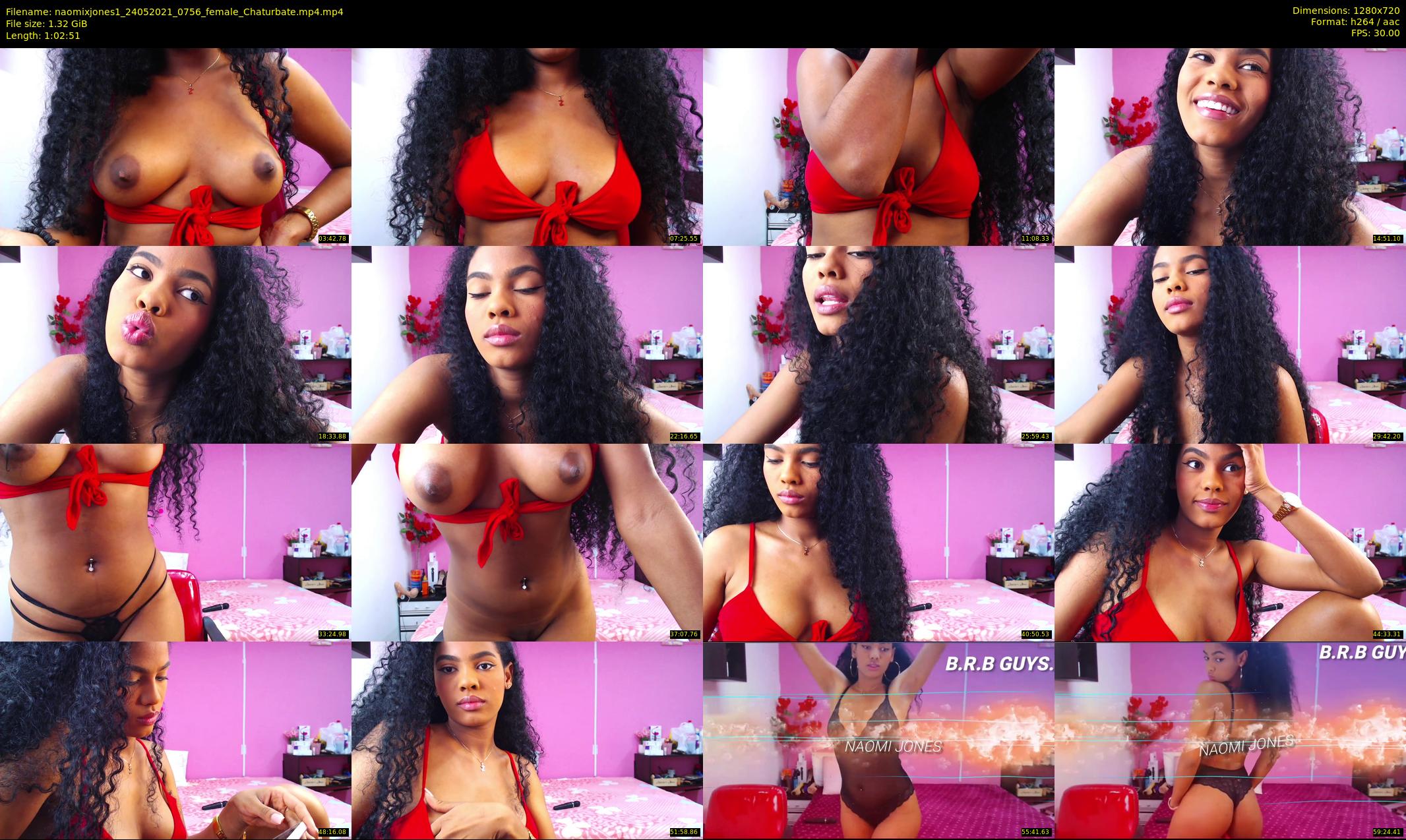 naomixjones1 — 63 minute Chaturbate female cam show recording, 720p, May 24, 2021