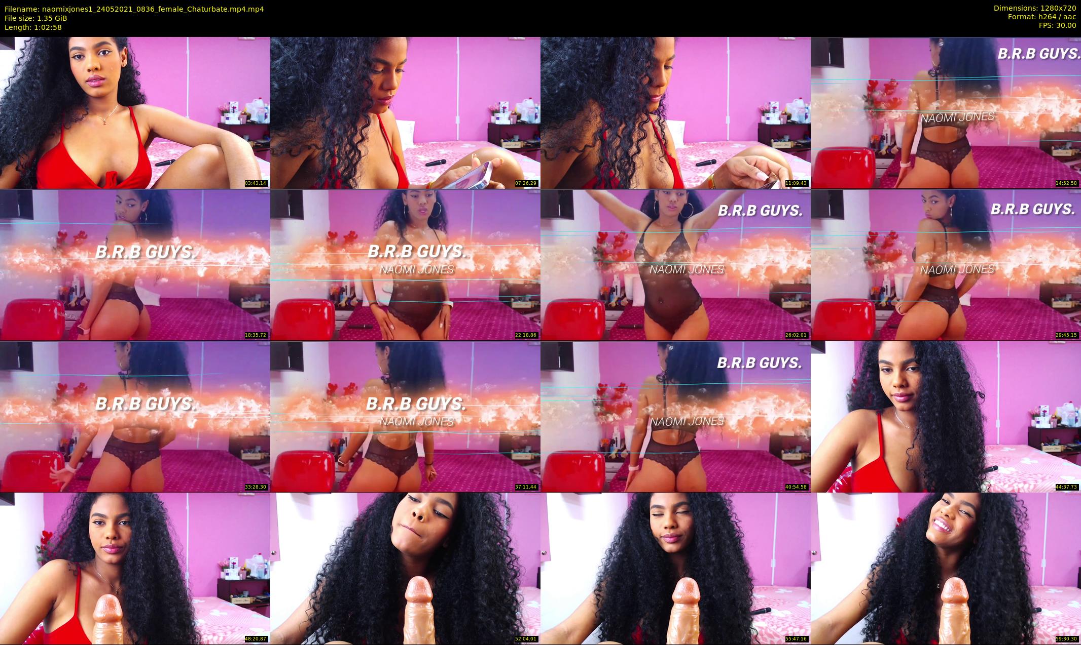 naomixjones1 — 63 minute Chaturbate female cam show recording, 720p, May 24, 2021