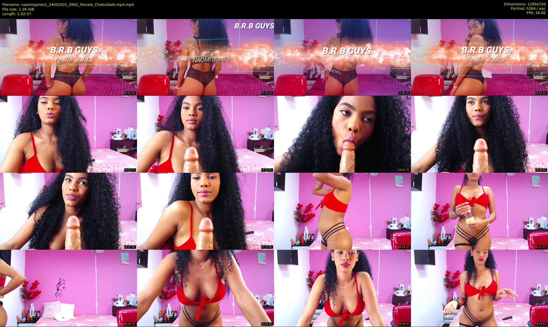 naomixjones1 — 63 minute Chaturbate female cam show recording, 720p, May 24, 2021