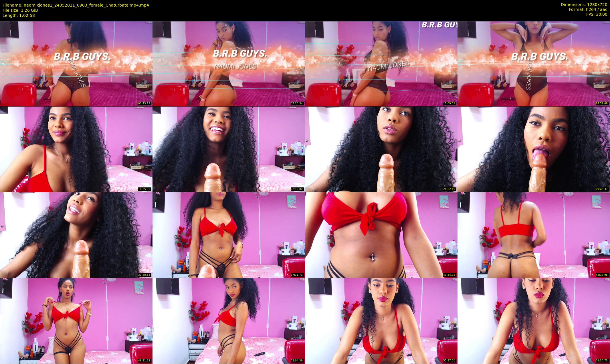 naomixjones1 — 63 minute Chaturbate female cam show recording, 720p, May 24, 2021