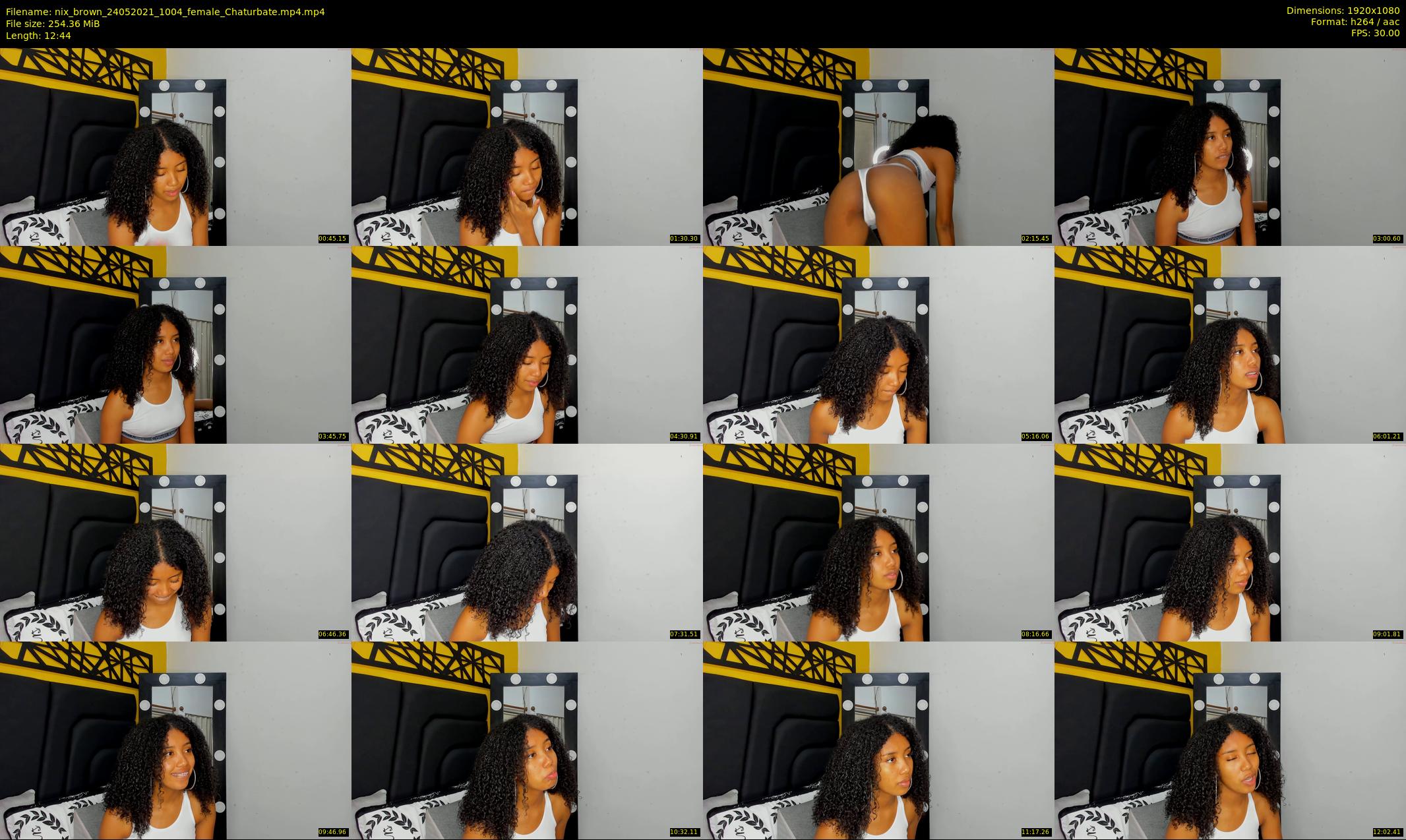 nix_brown — 13 minute Chaturbate female cam show recording, 1080p, May 24, 2021