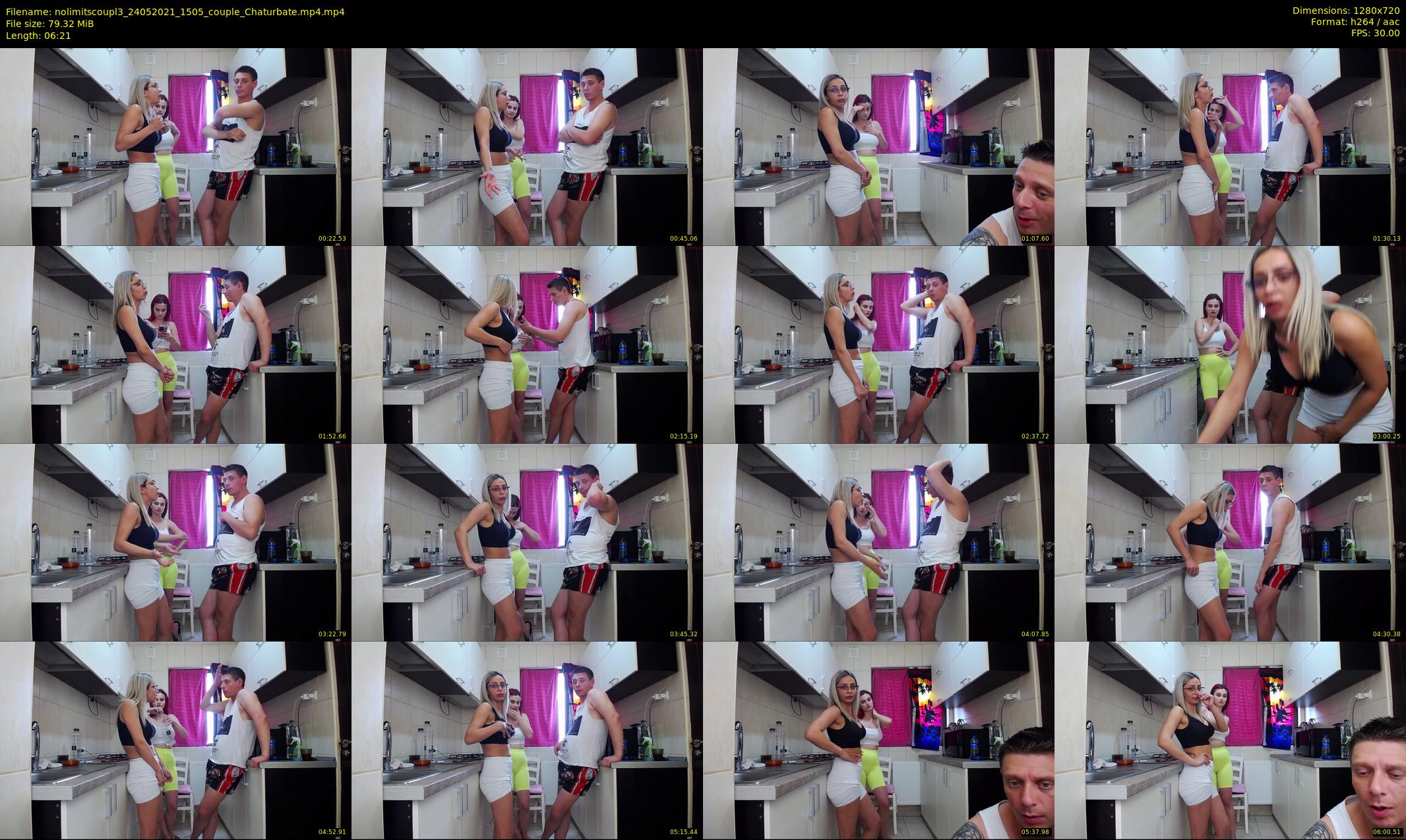 nolimitscoupl3 — 7 minute Chaturbate couple cam show recording, 720p, May 24, 2021