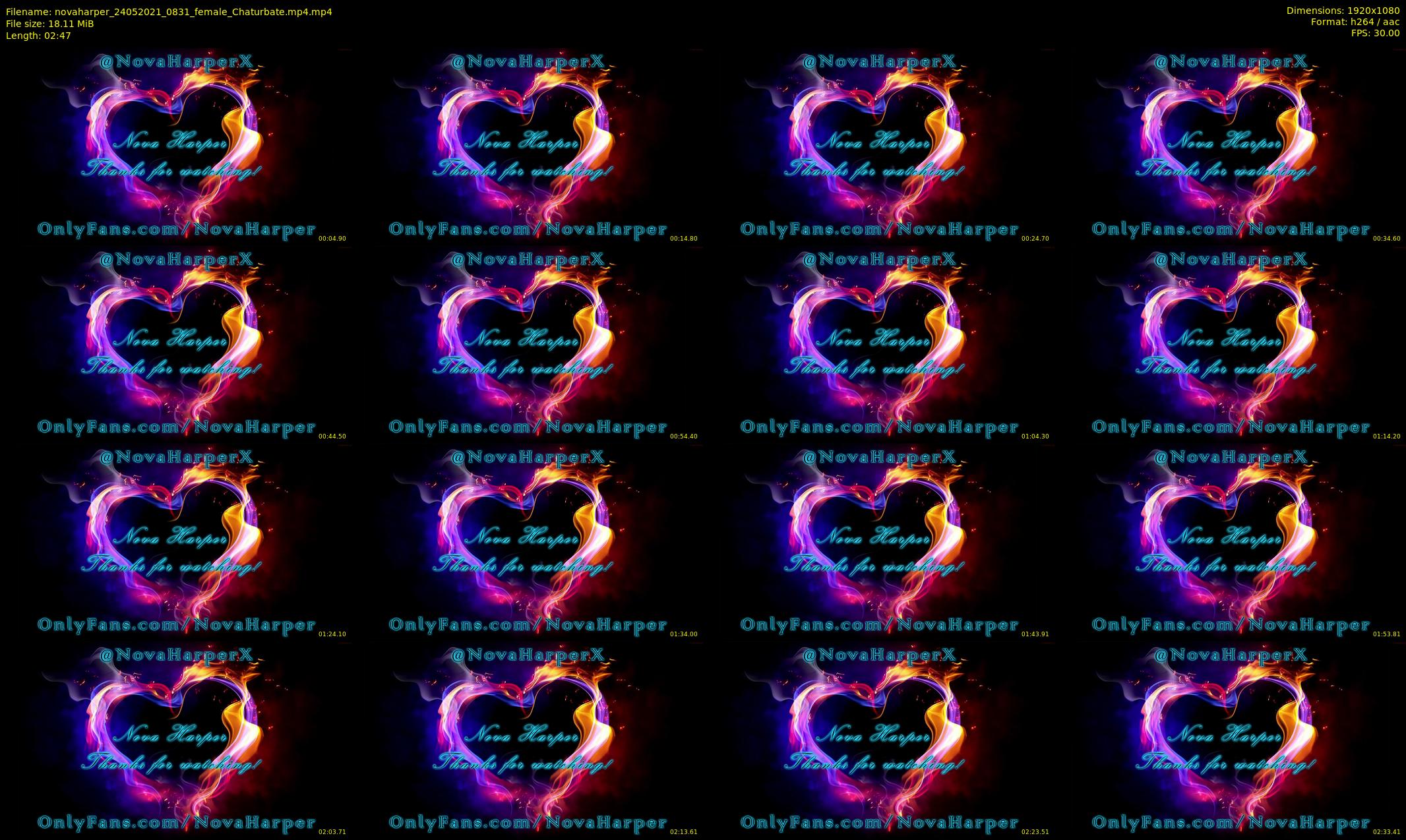 novaharper — 3 minute Chaturbate female cam show recording, 1080p, May 24, 2021