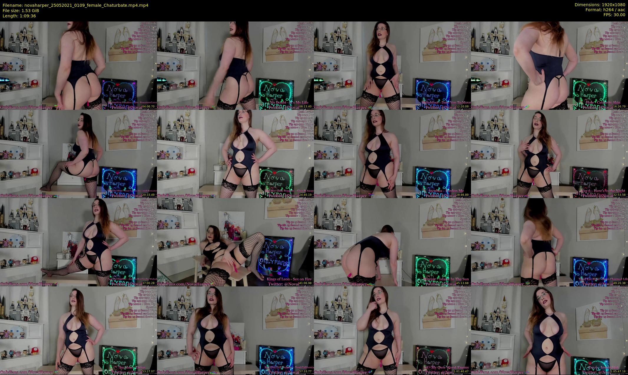 novaharper — 70 minute Chaturbate female cam show recording, 1080p, May 25, 2021