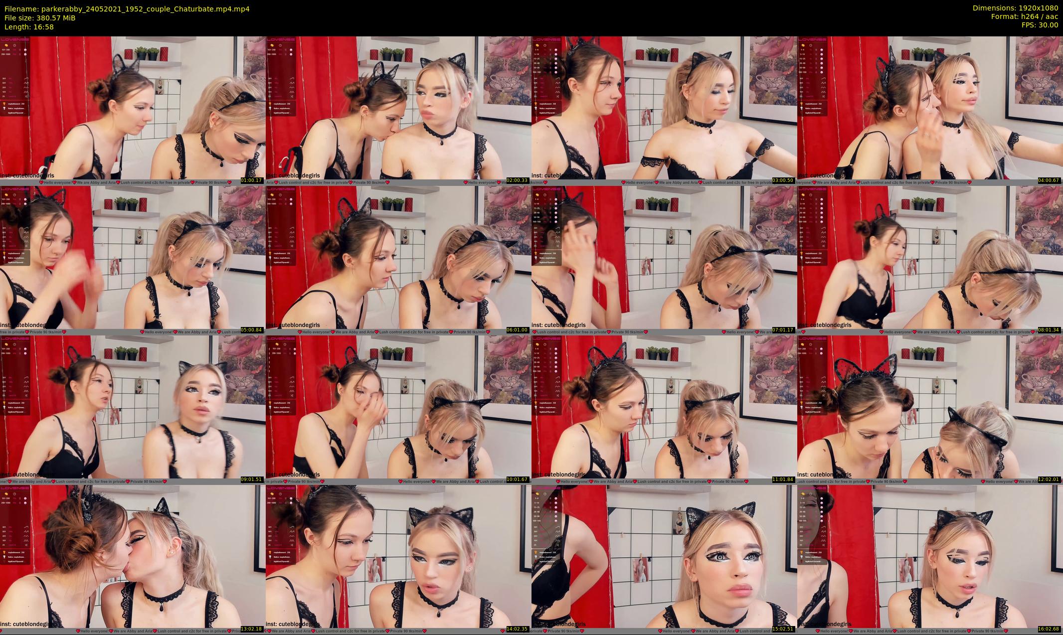 parkerabby — 17 minute Chaturbate couple cam show recording, 1080p, May 24, 2021