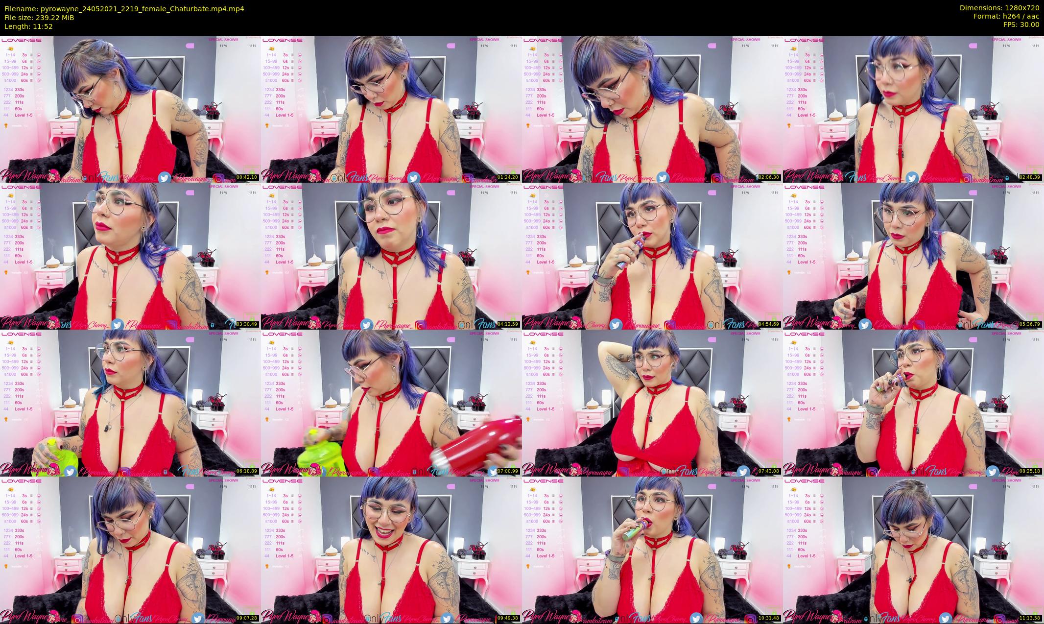 pyrowayne — 12 minute Chaturbate female cam show recording, 720p, May 24, 2021
