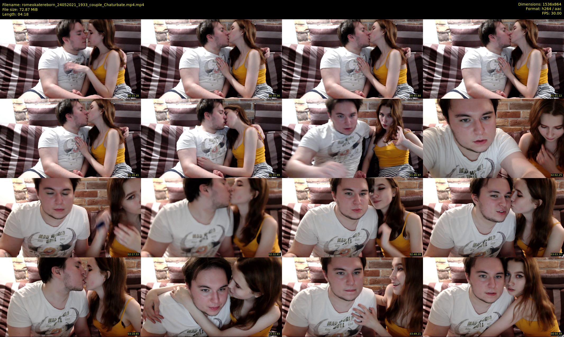 romeokatereborn — 5 minute Chaturbate couple cam show recording, 720p, May 24, 2021