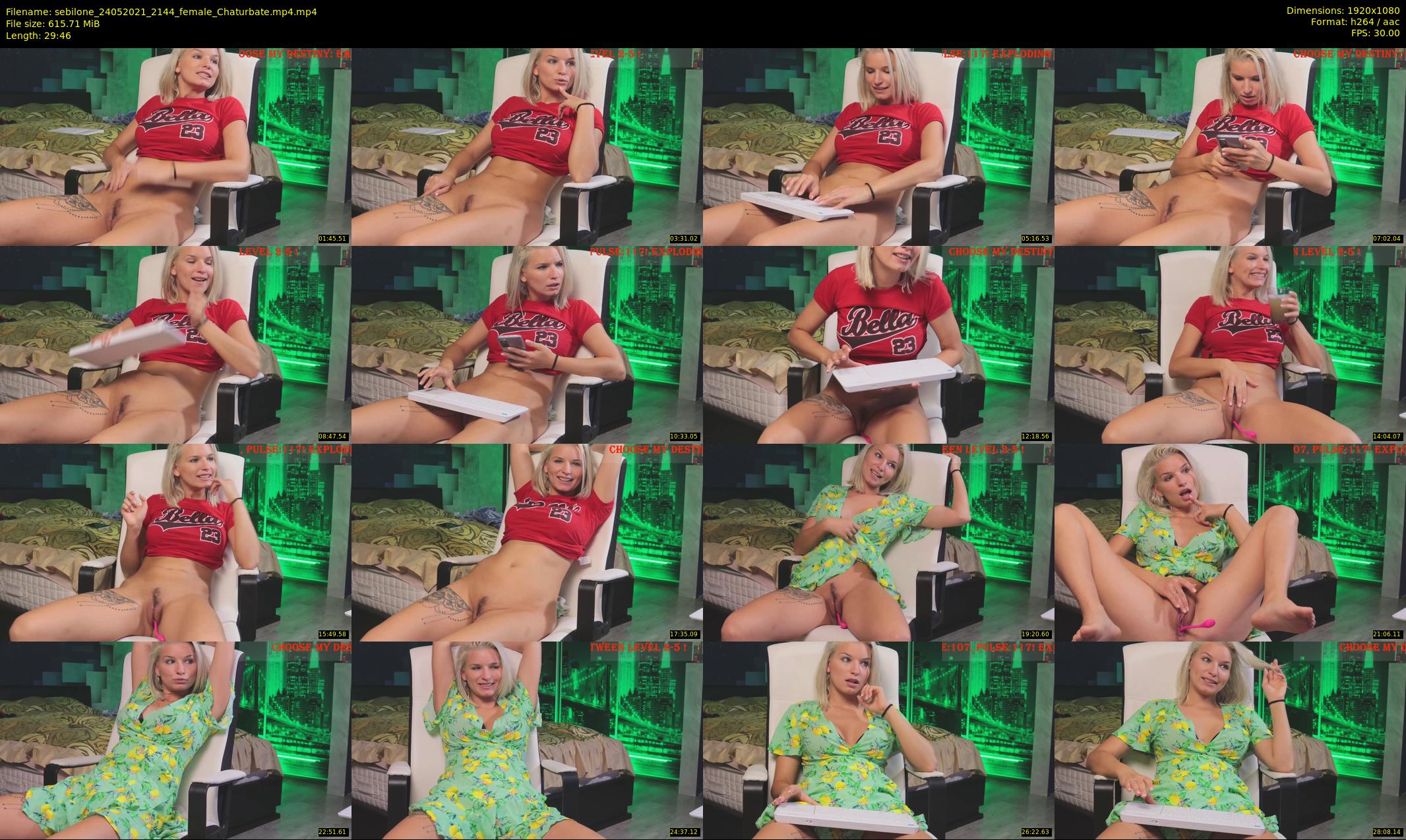 sebilone — 30 minute Chaturbate couple cam show recording, 1080p, May 24, 2021