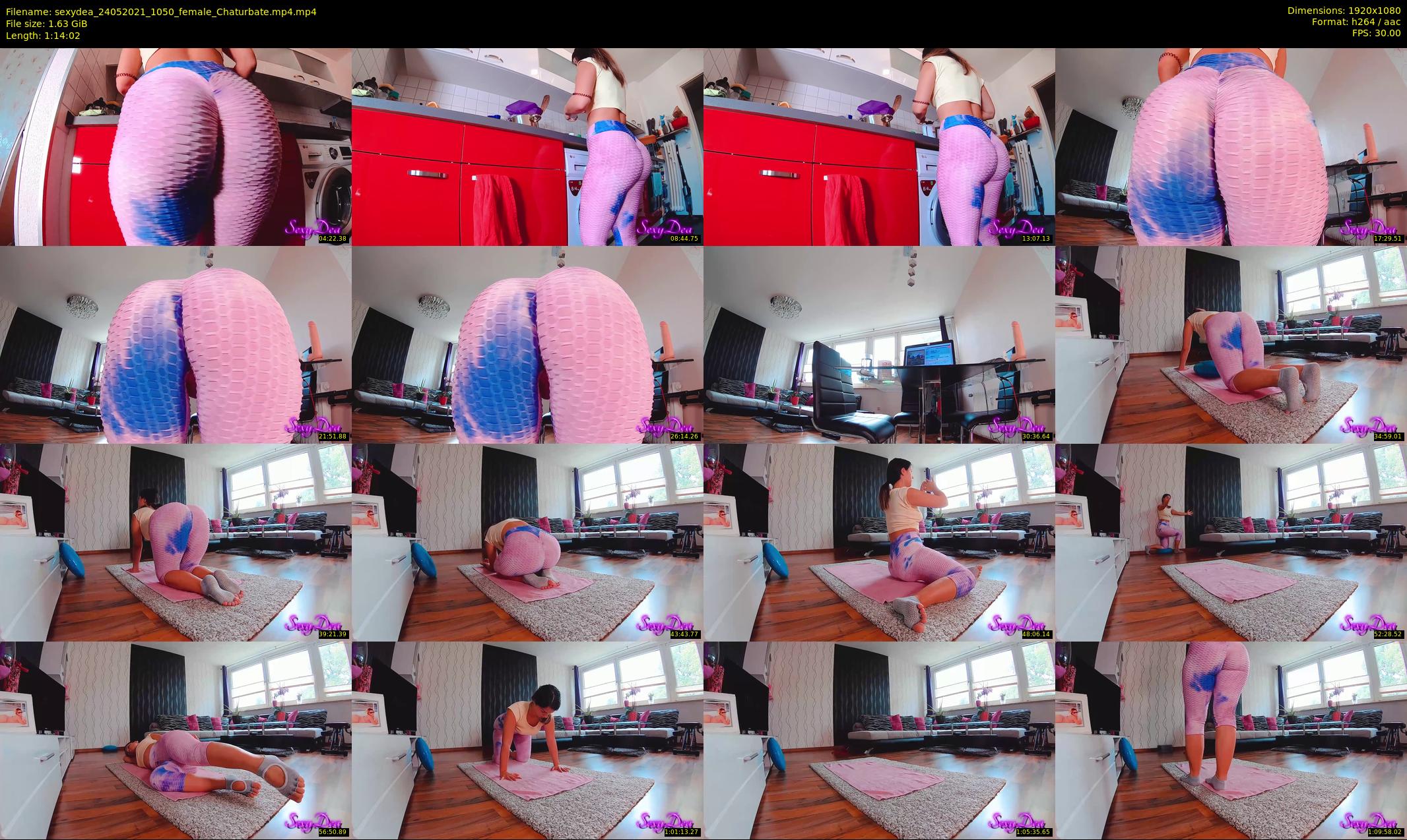 sexydea — 75 minute Chaturbate female cam show recording, 1080p, May 24, 2021