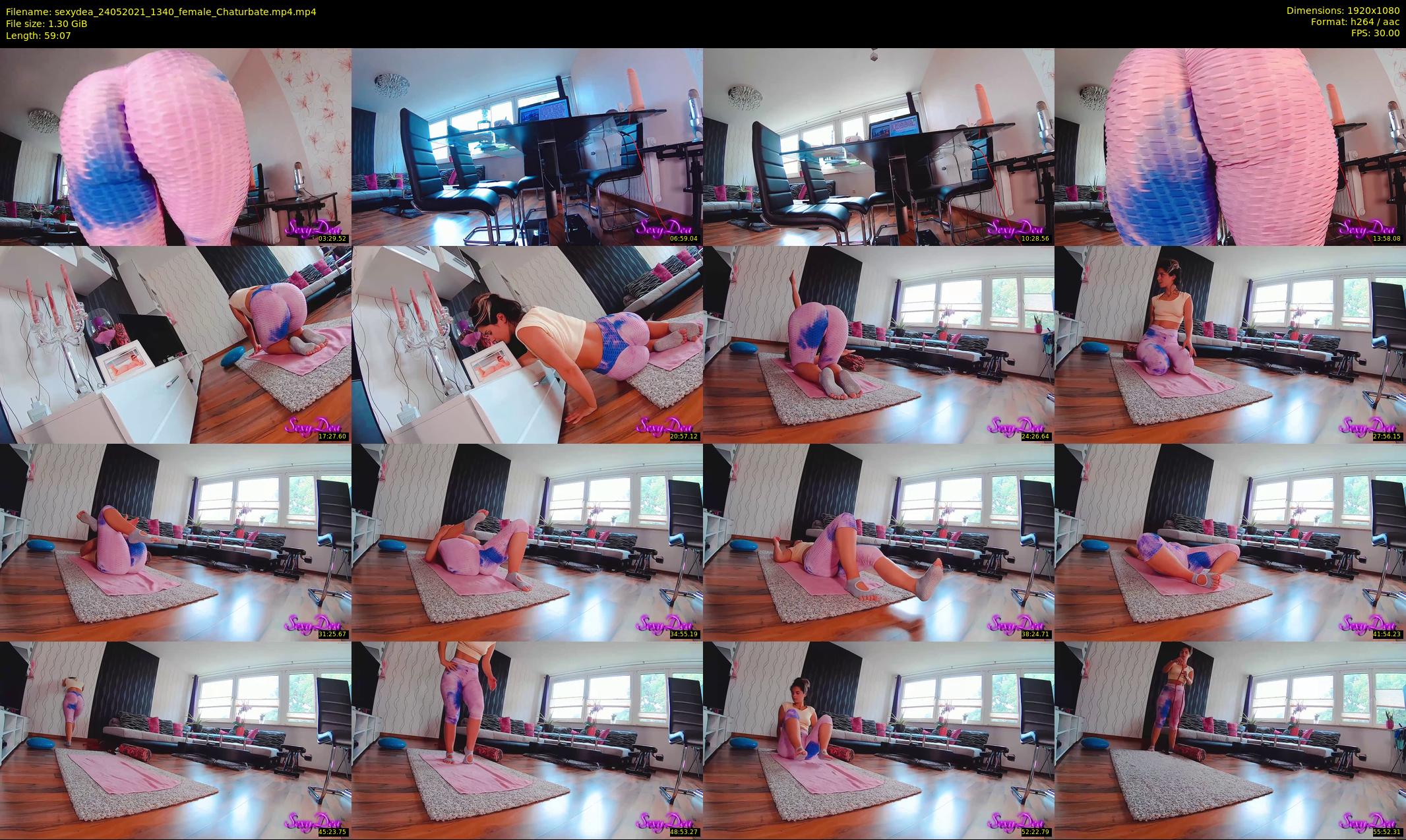 sexydea — 60 minute Chaturbate female cam show recording, 1080p, May 24, 2021