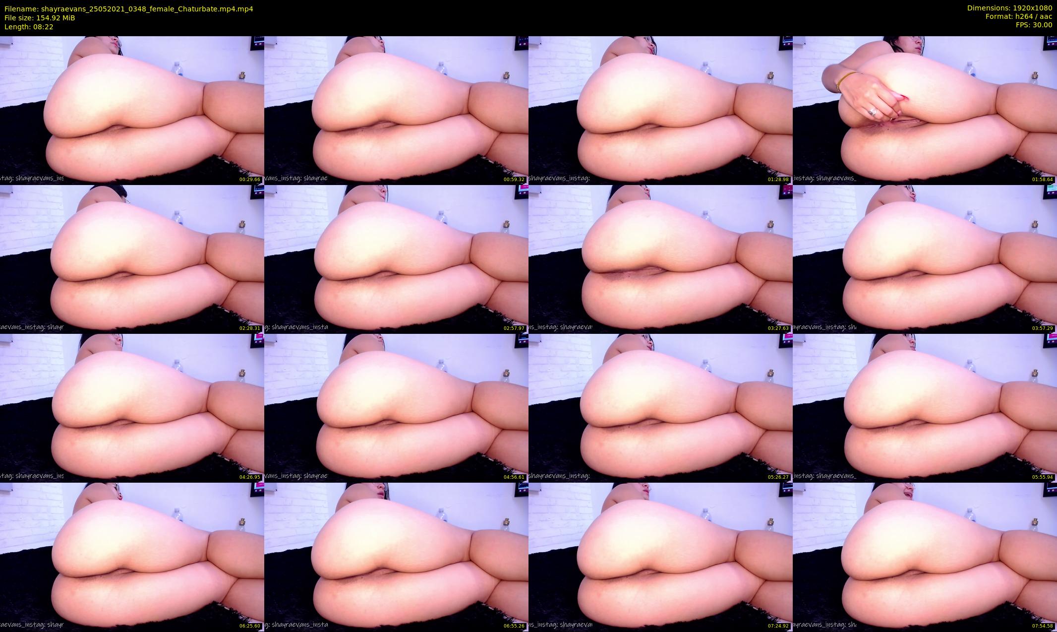 shayraevans — 9 minute Chaturbate female cam show recording, 1080p, May 25, 2021