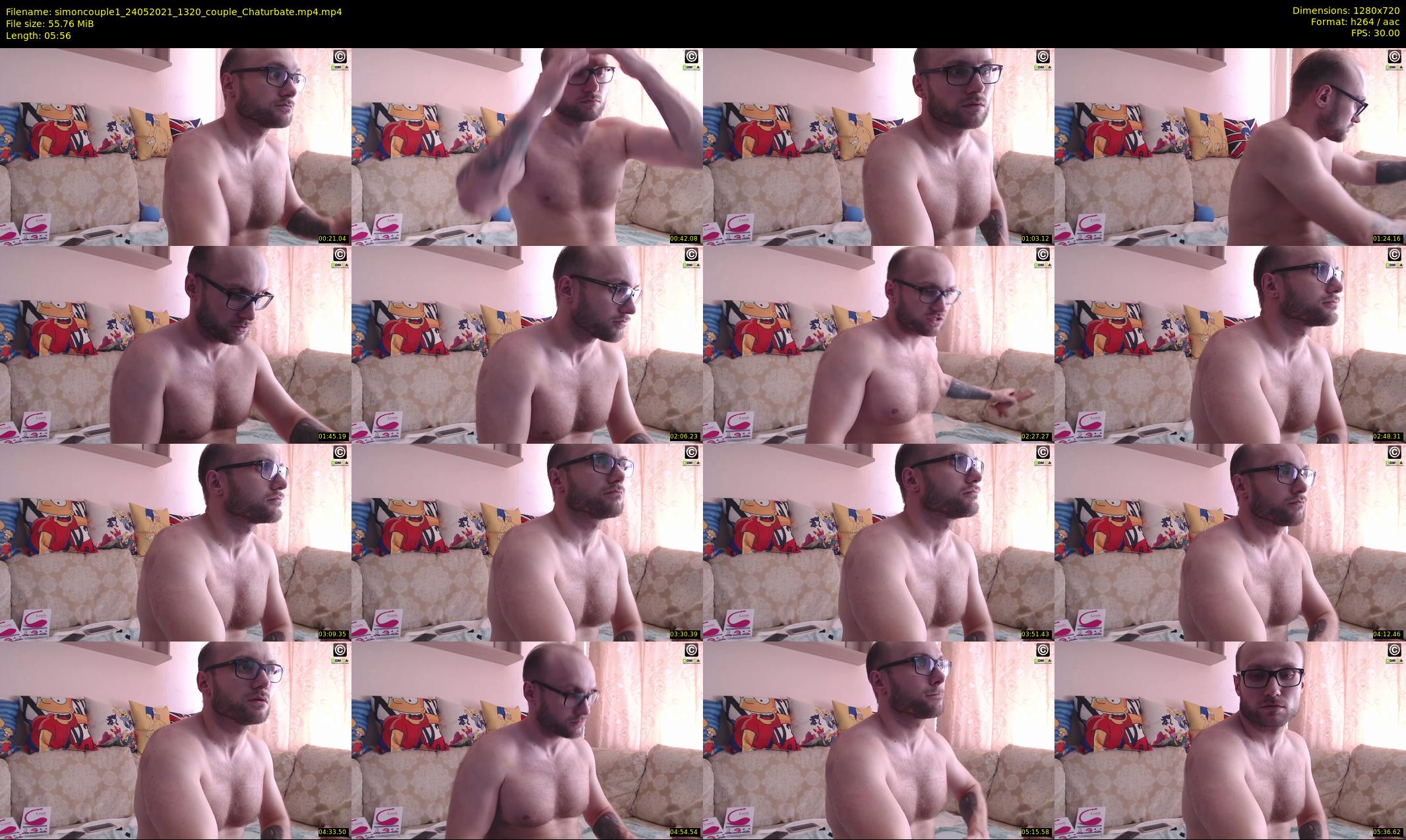simoncouple1 — 6 minute Chaturbate couple cam show recording, 720p, May 24, 2021