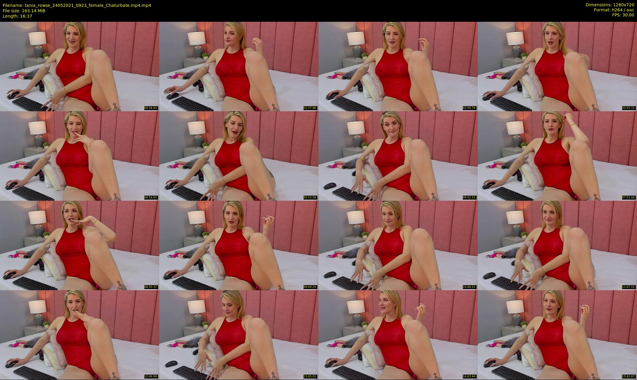 tania_rowse — 17 minute Chaturbate female cam show recording, 720p, May 24, 2021