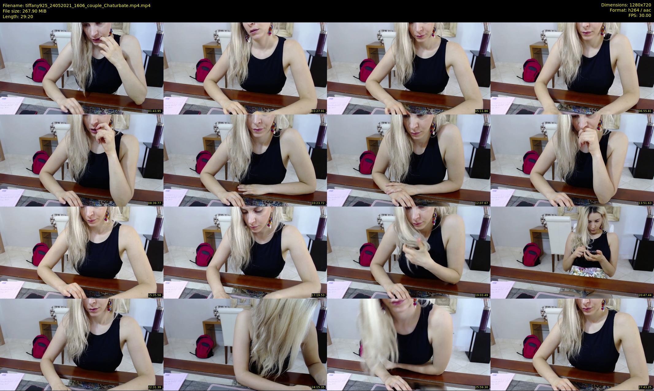 tiffany925 — 30 minute Chaturbate female cam show recording, 720p, May 24, 2021