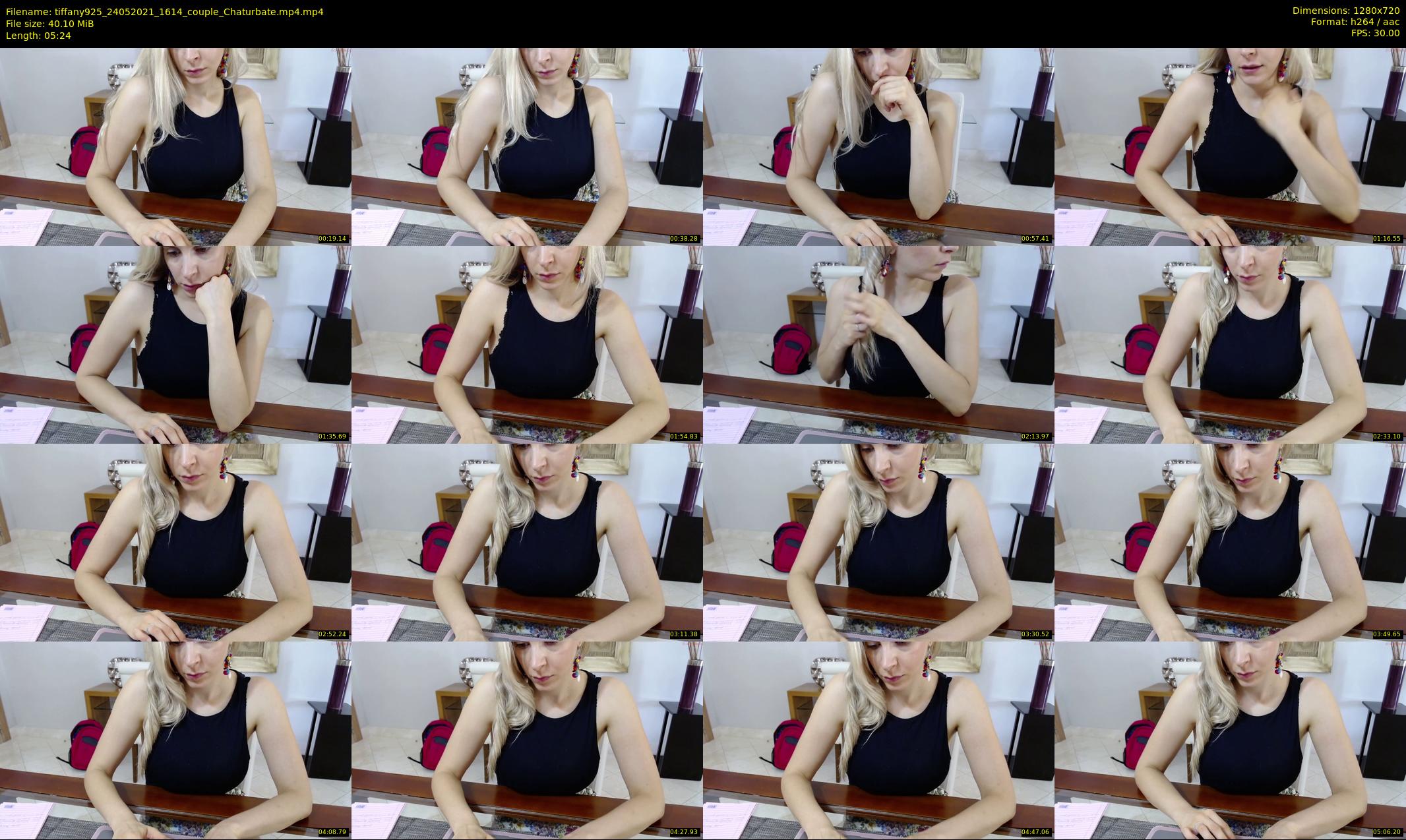 tiffany925 — 6 minute Chaturbate female cam show recording, 720p, May 24, 2021
