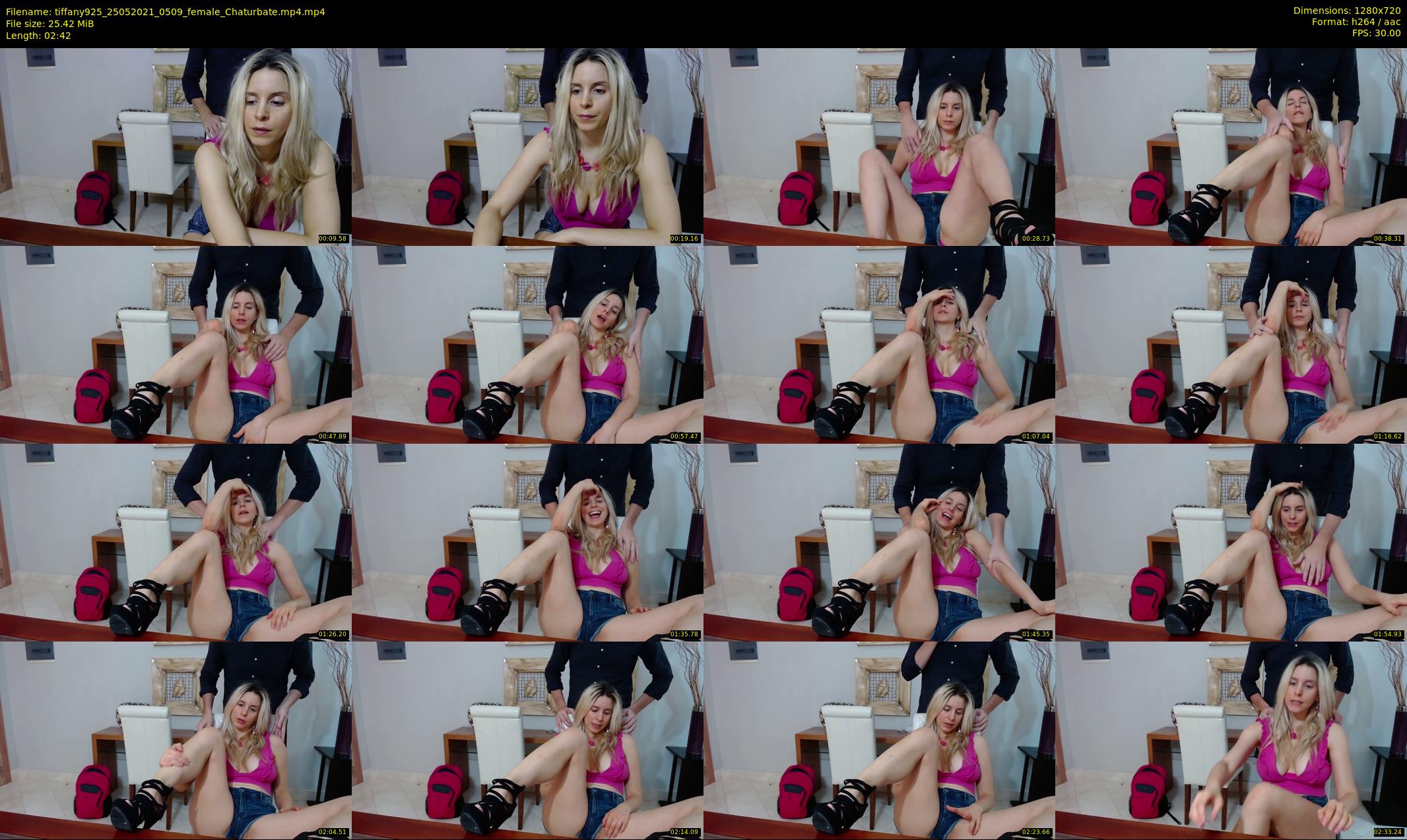 tiffany925 — 3 minute Chaturbate female cam show recording, 720p, May 25, 2021
