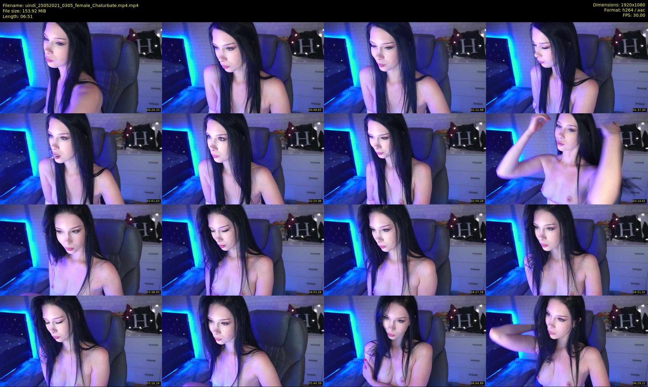 uindi — 7 minute Chaturbate female cam show recording, 1080p, May 25, 2021