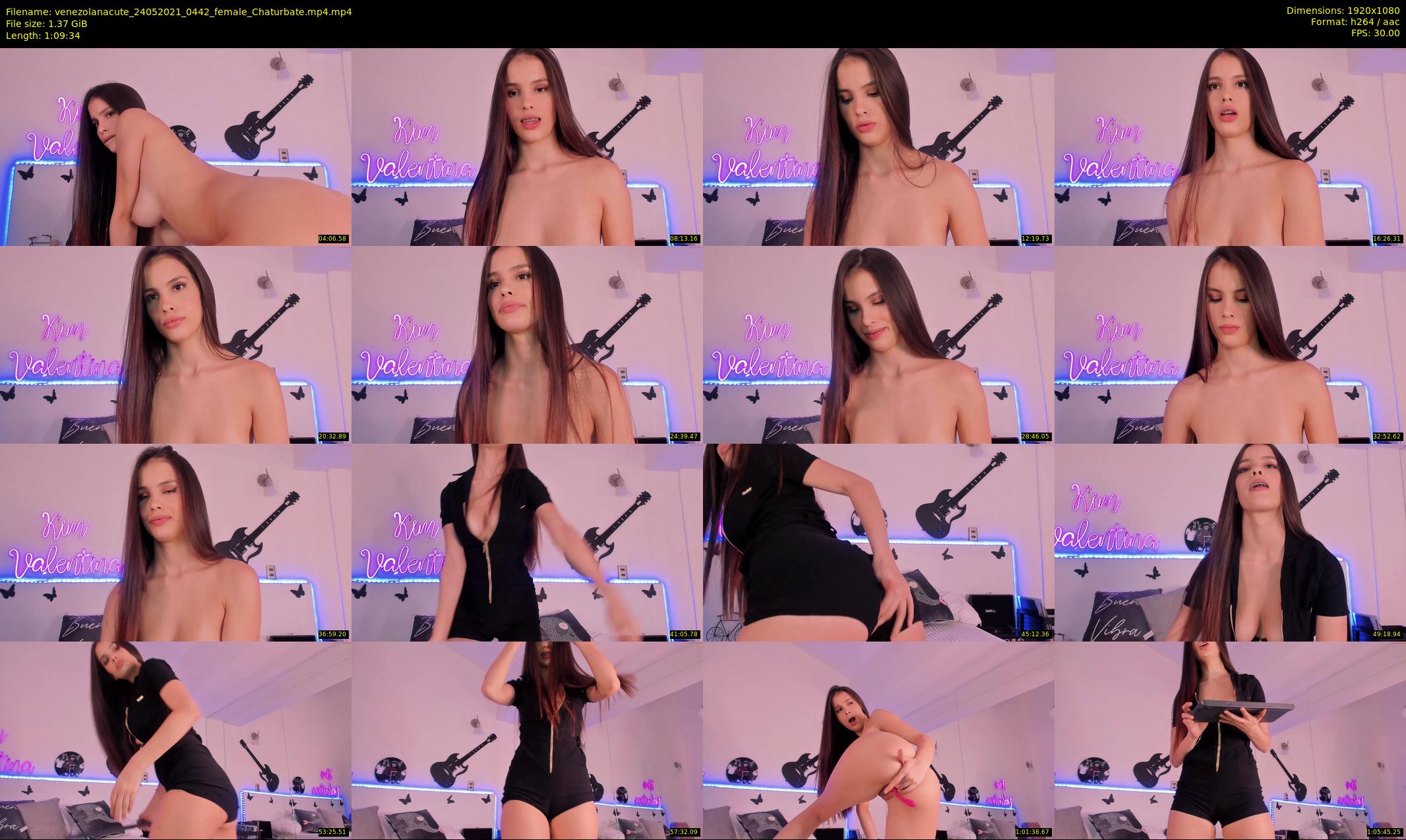 venezolanacute — 70 minute Chaturbate female cam show recording, 1080p, May 24, 2021