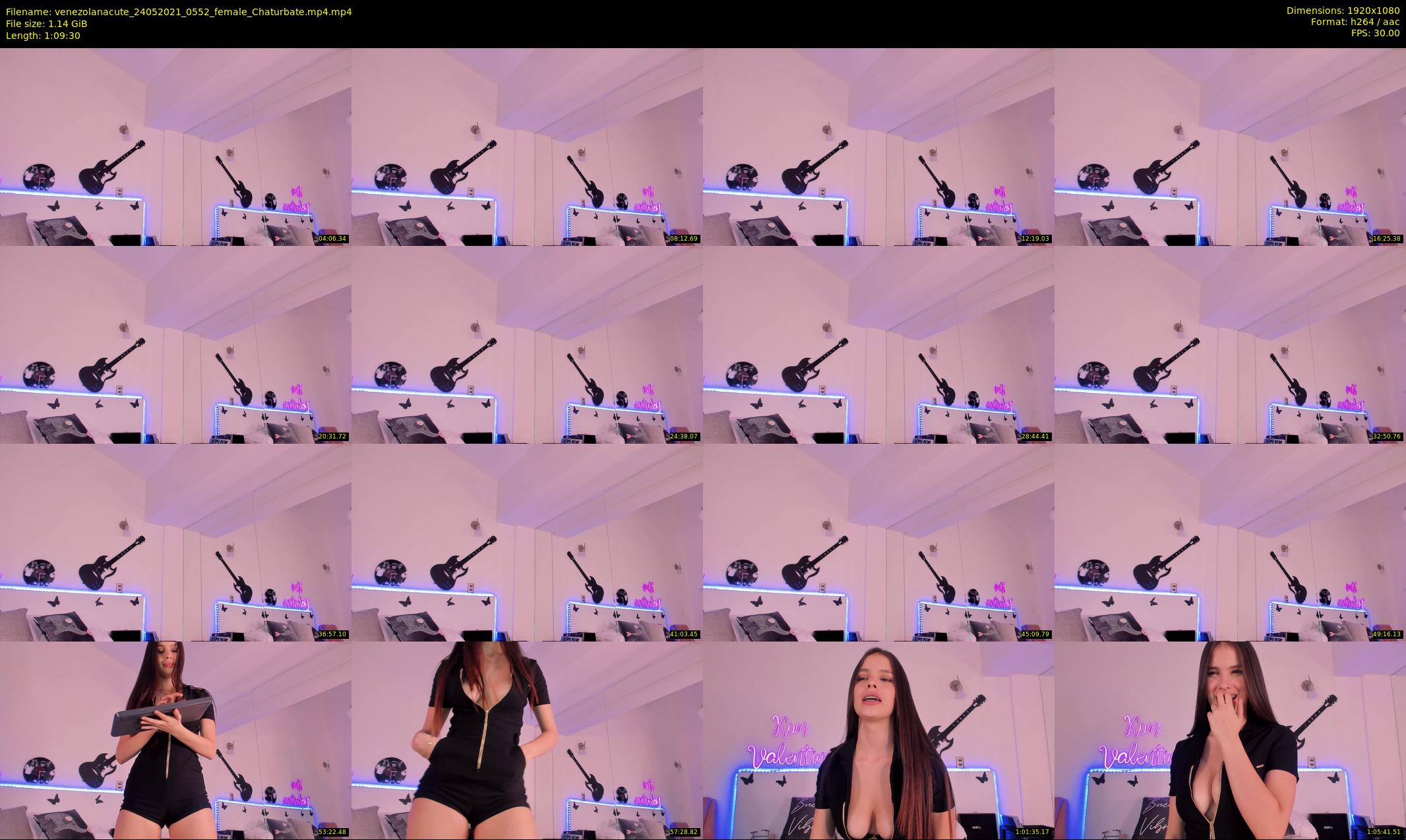 venezolanacute — 70 minute Chaturbate female cam show recording, 1080p, May 24, 2021