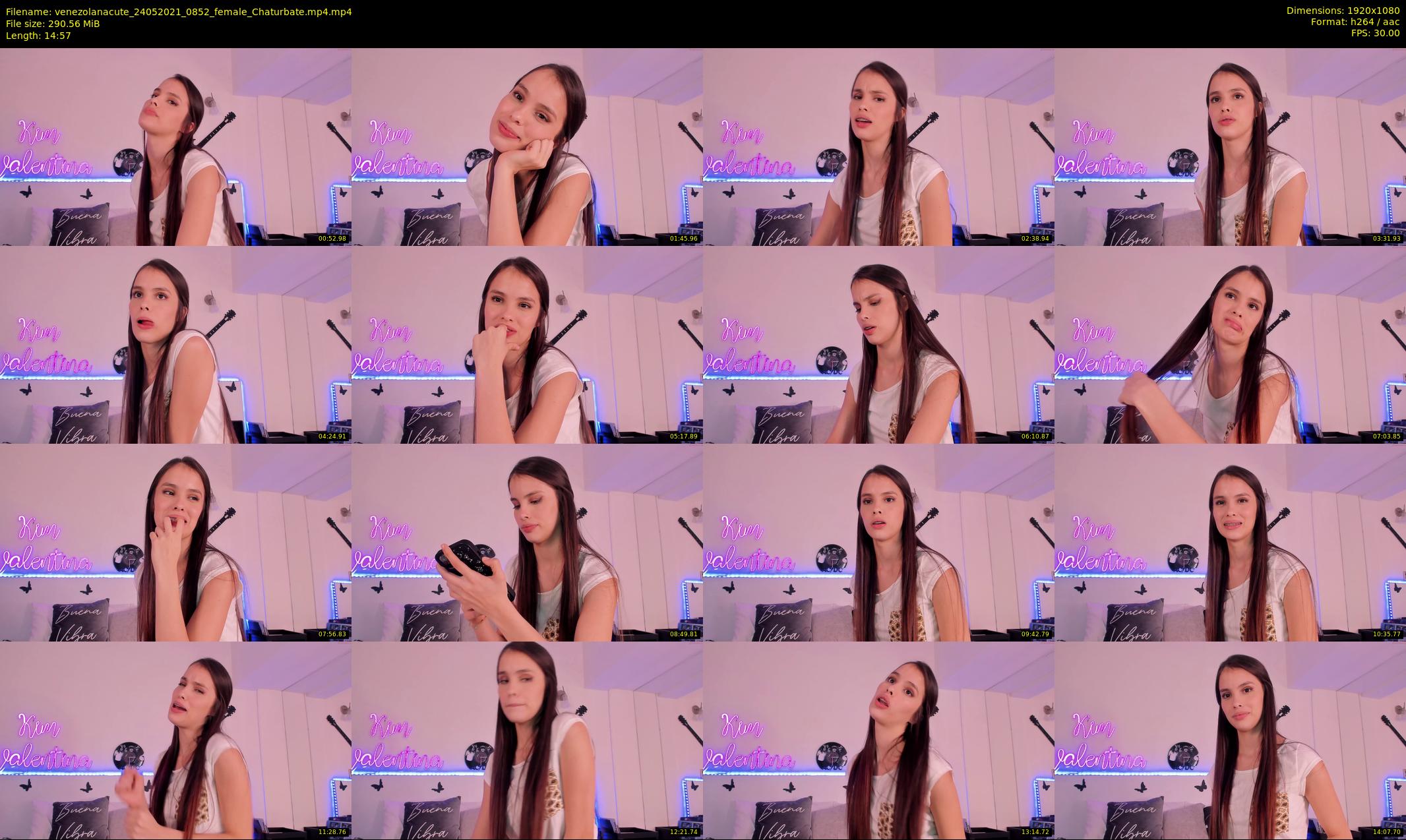 venezolanacute — 15 minute Chaturbate female cam show recording, 1080p, May 24, 2021