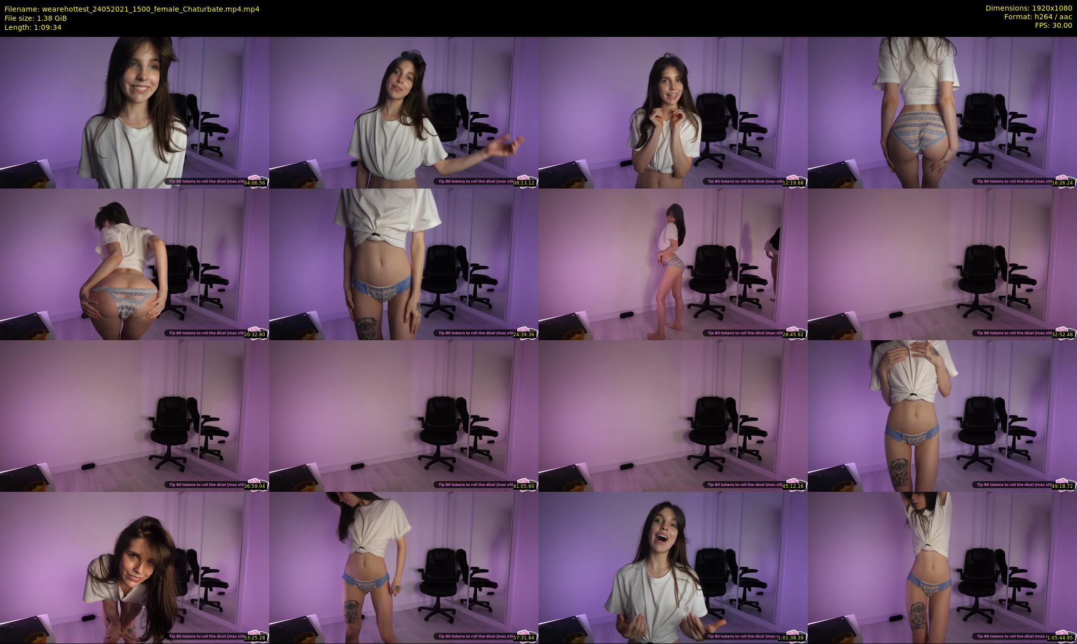 wearehottest — 70 minute Chaturbate couple cam show recording, 1080p, May 24, 2021
