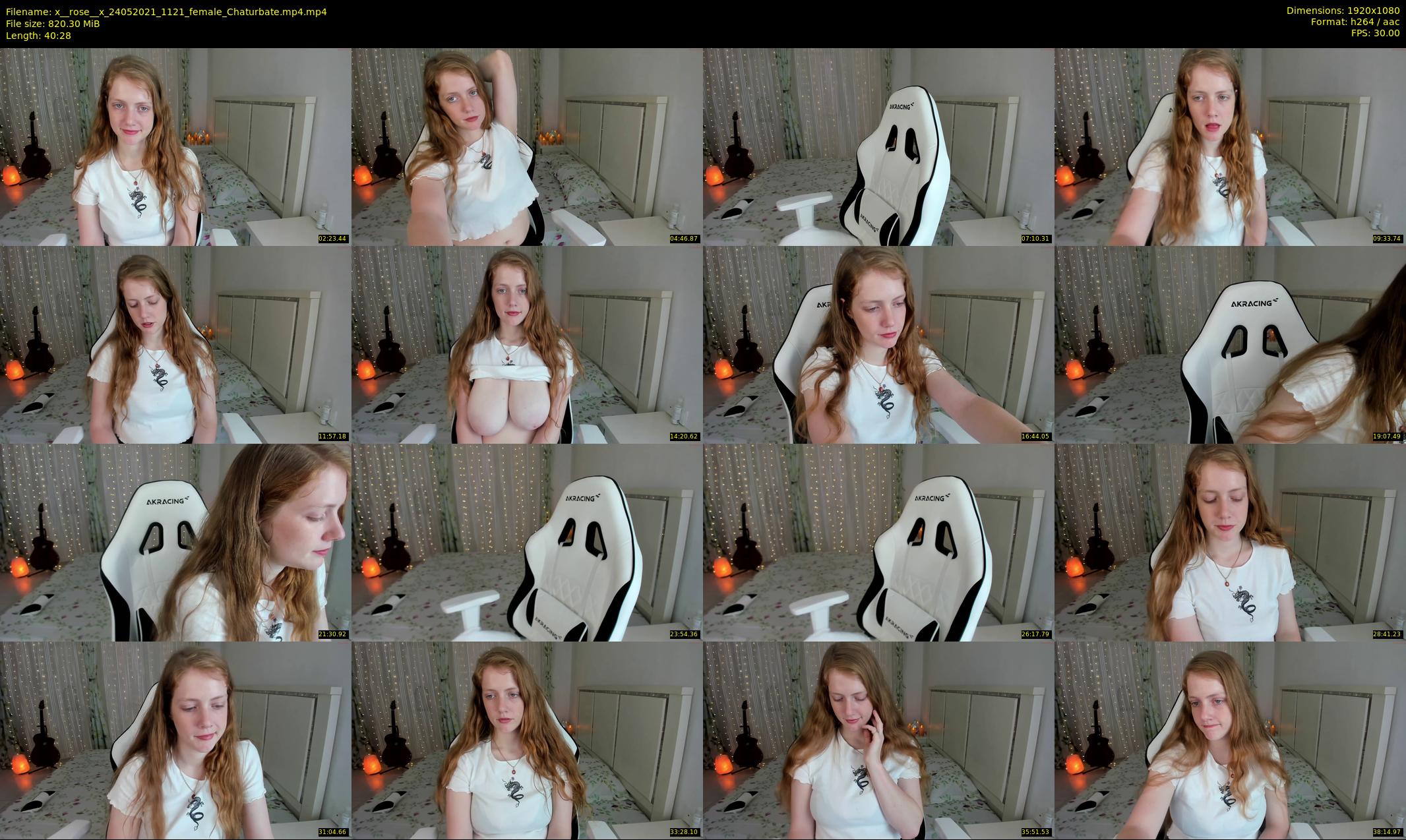 x__rose__x — 41 minute Chaturbate female cam show recording, 1080p, May 24, 2021