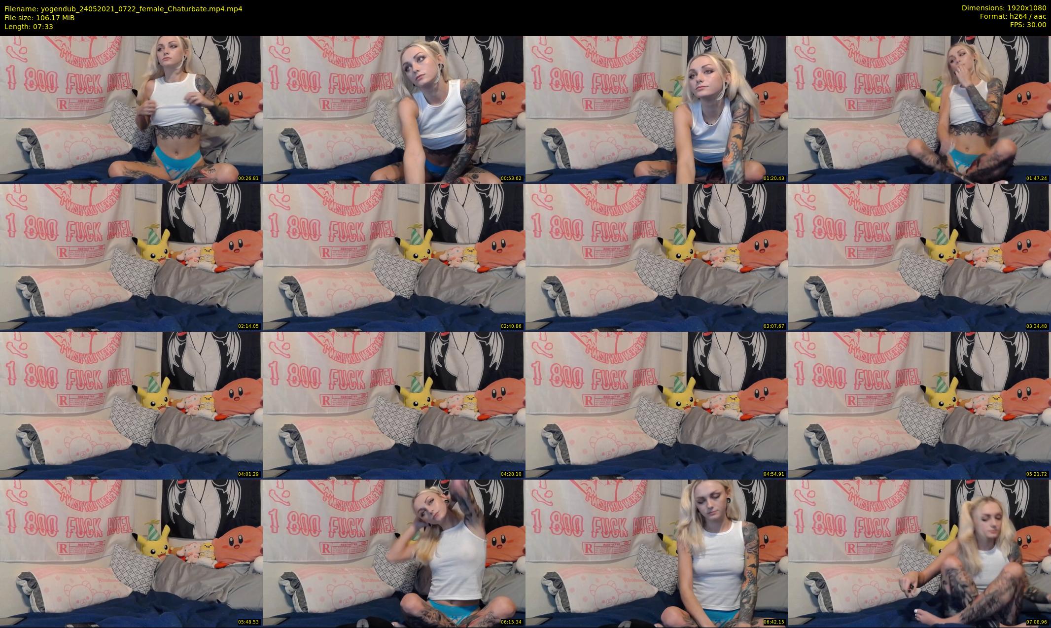 yogendub — 8 minute Chaturbate female cam show recording, 1080p, May 24, 2021