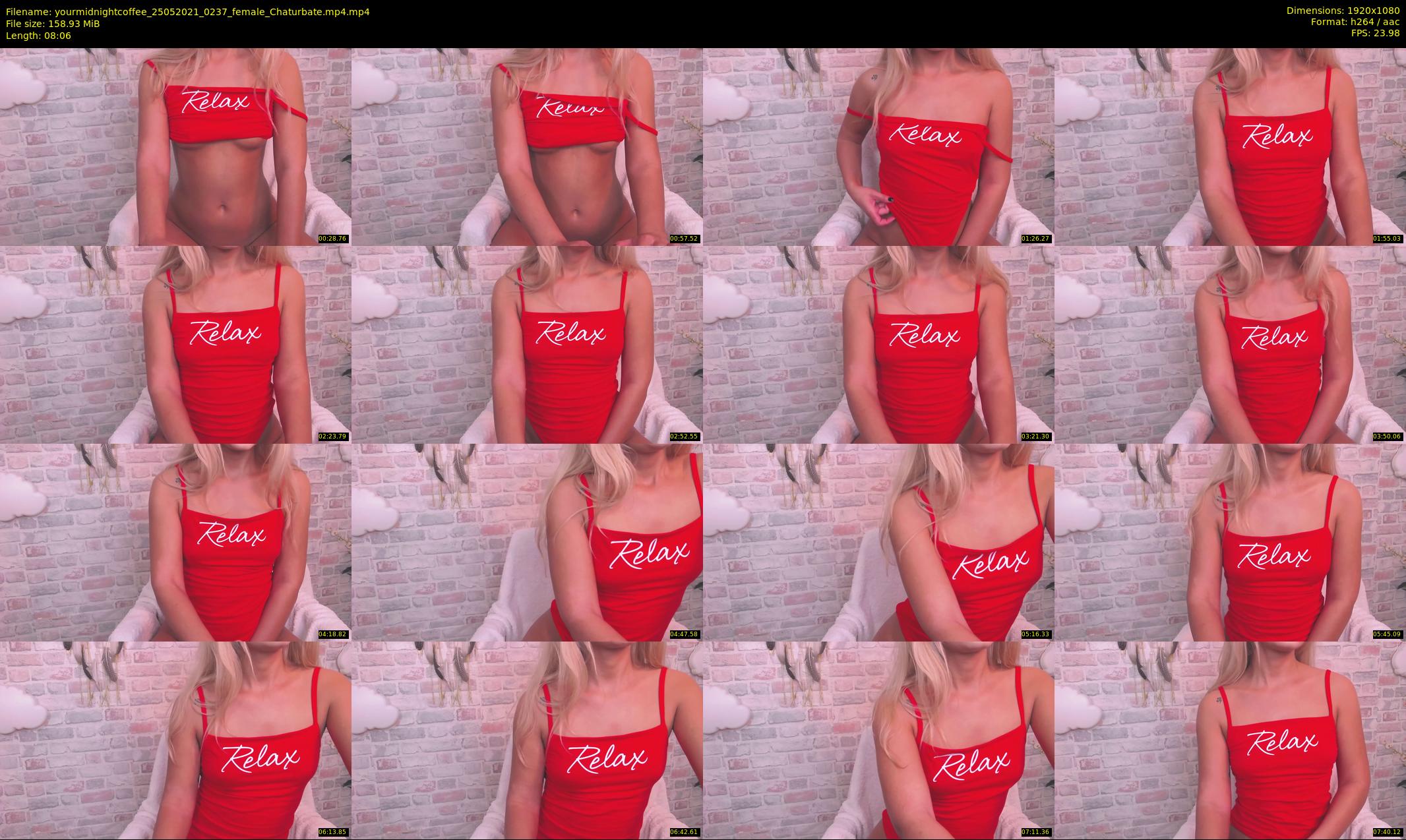 yourmidnightcoffee — 9 minute Chaturbate female cam show recording, 1080p, May 25, 2021