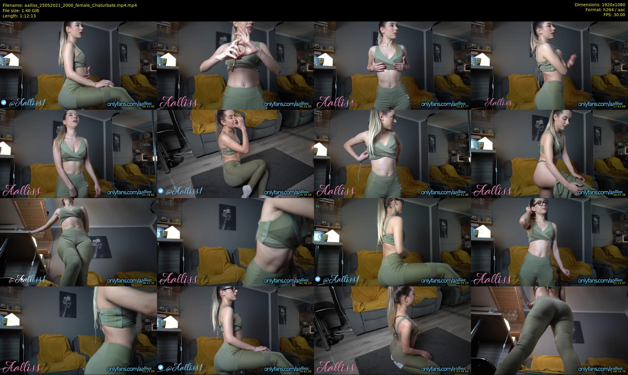 aalliss — 73 minute Chaturbate female cam show recording, 1080p, May 25, 2021