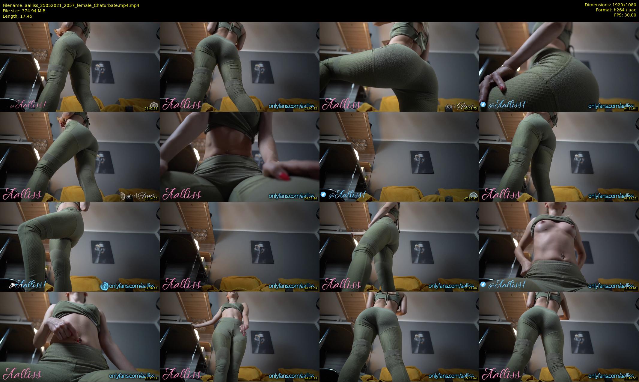 aalliss — 18 minute Chaturbate female cam show recording, 1080p, May 25, 2021
