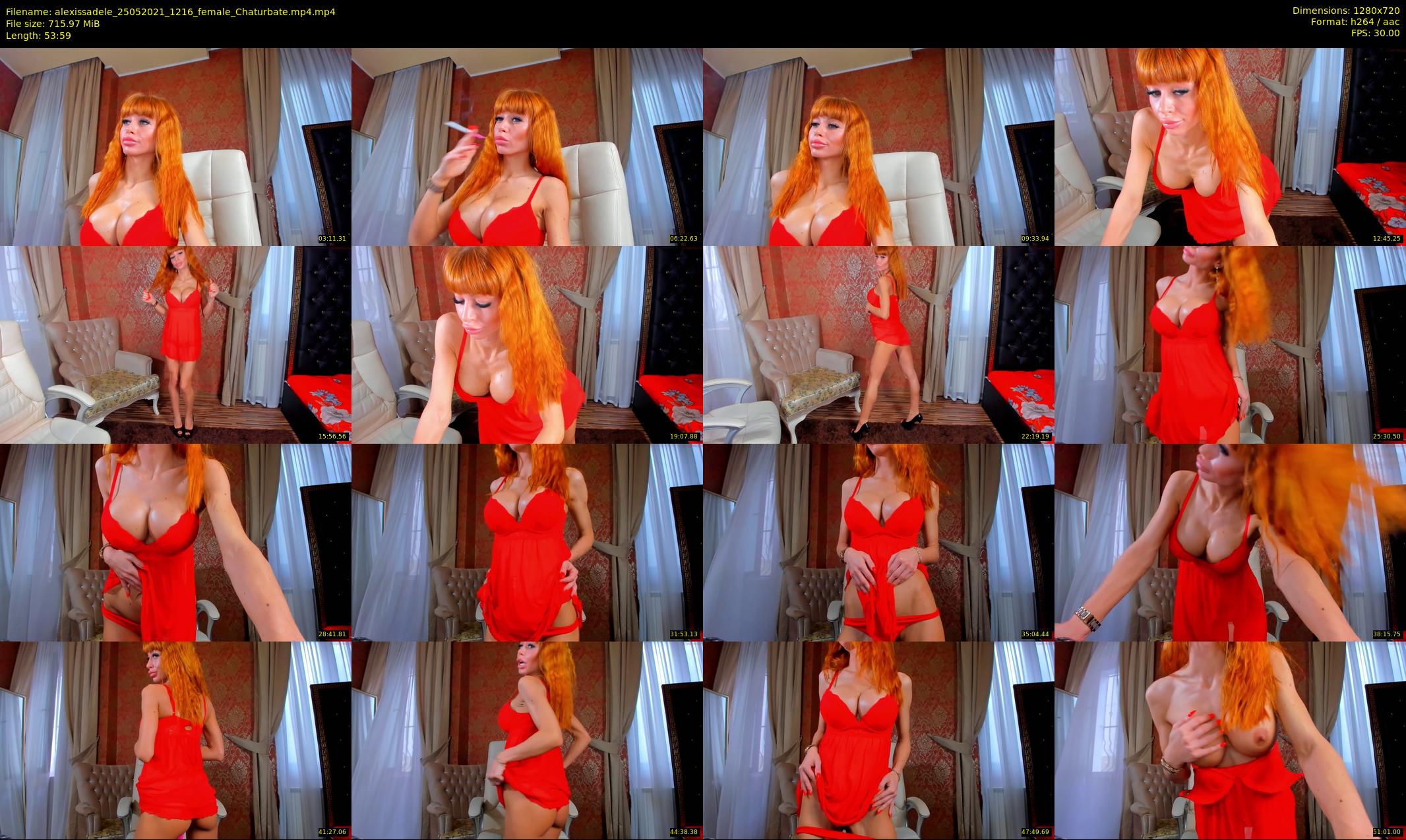 alexissadele — 54 minute Chaturbate female cam show recording, 720p, May 25, 2021