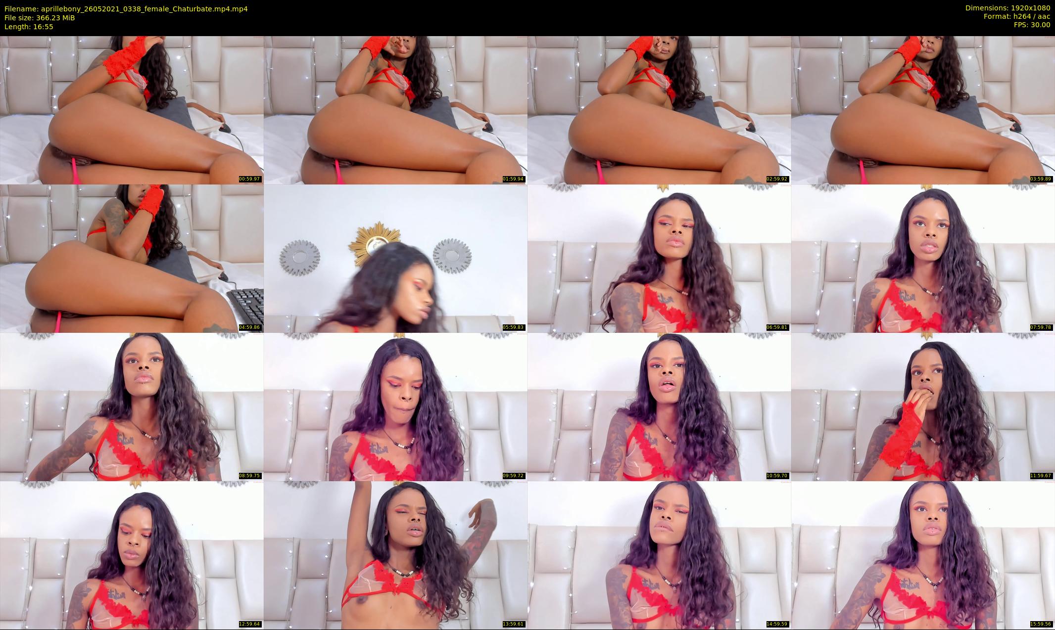 aprillebony — 17 minute Chaturbate female cam show recording, 1080p, May 26, 2021