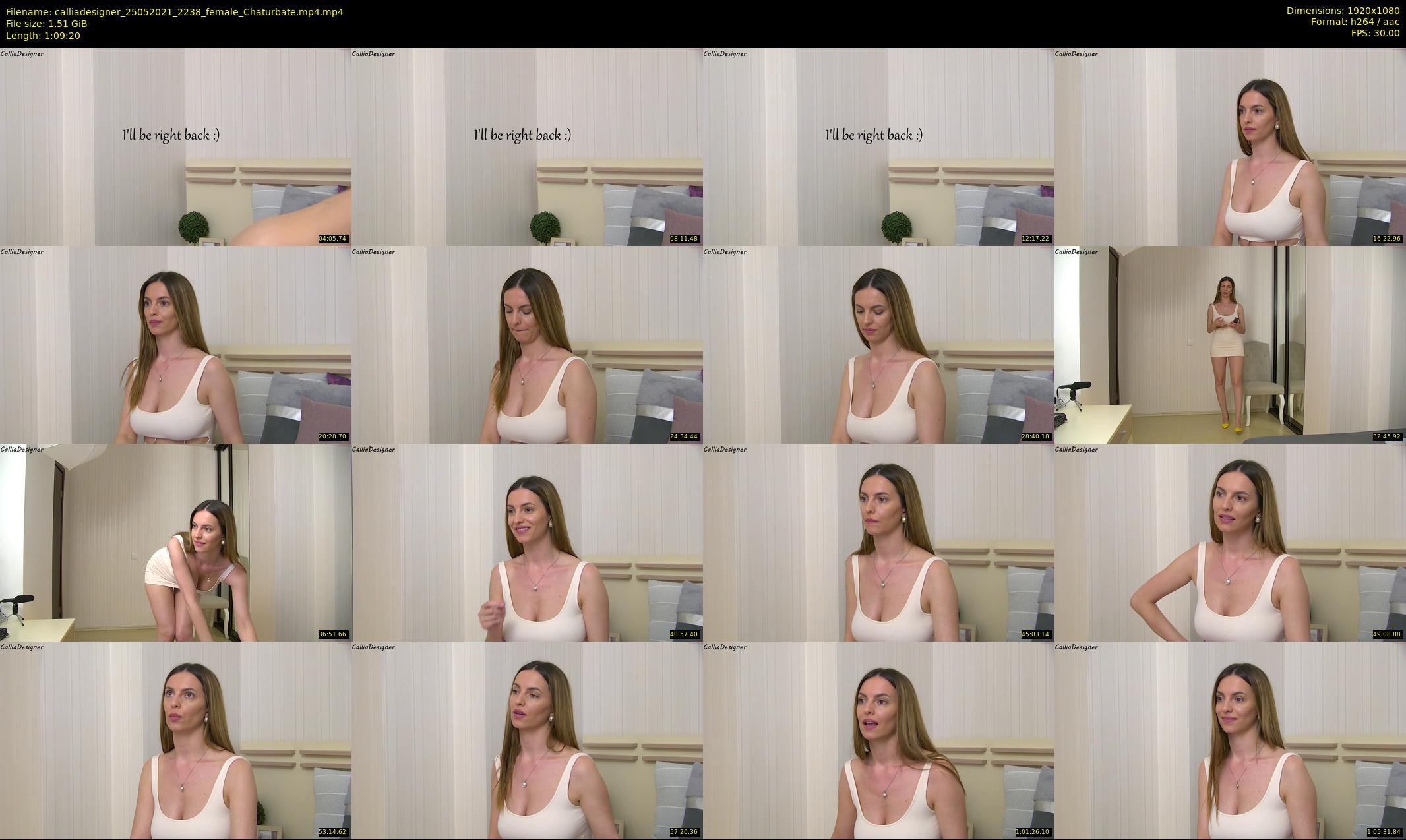 calliadesigner — 70 minute Chaturbate female cam show recording, 1080p, May 25, 2021