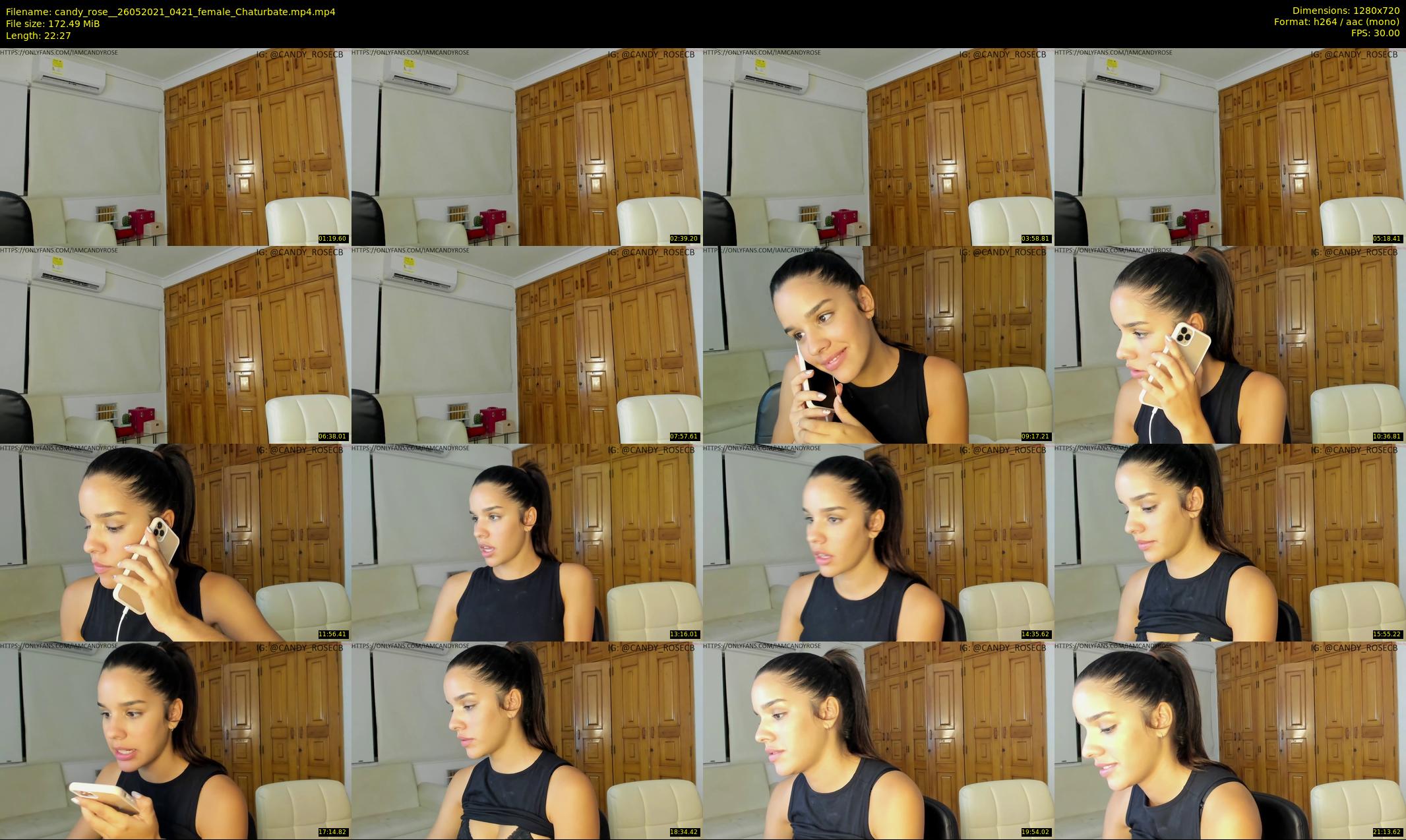 candy_rose_ — 23 minute Chaturbate female cam show recording, 720p, May 26, 2021