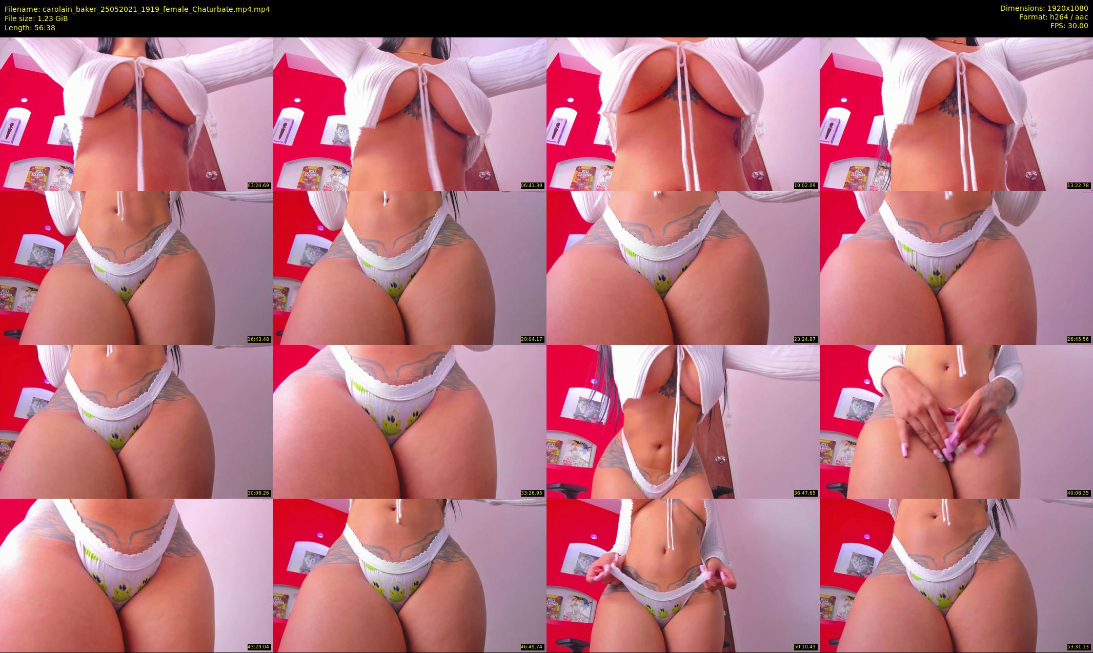 carolain_baker — 57 minute Chaturbate female cam show recording, 1080p, May 25, 2021