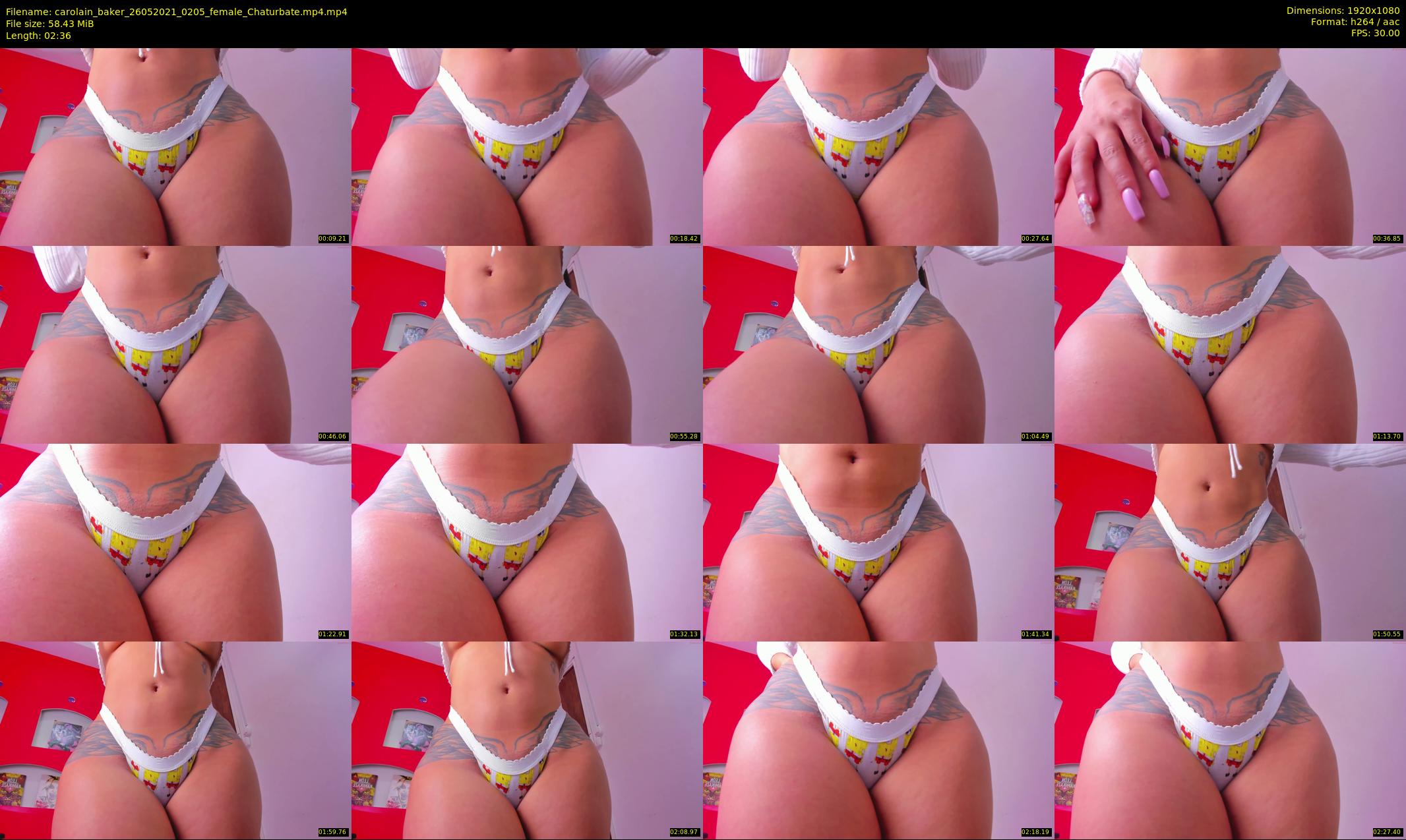 carolain_baker — 3 minute Chaturbate female cam show recording, 1080p, May 26, 2021