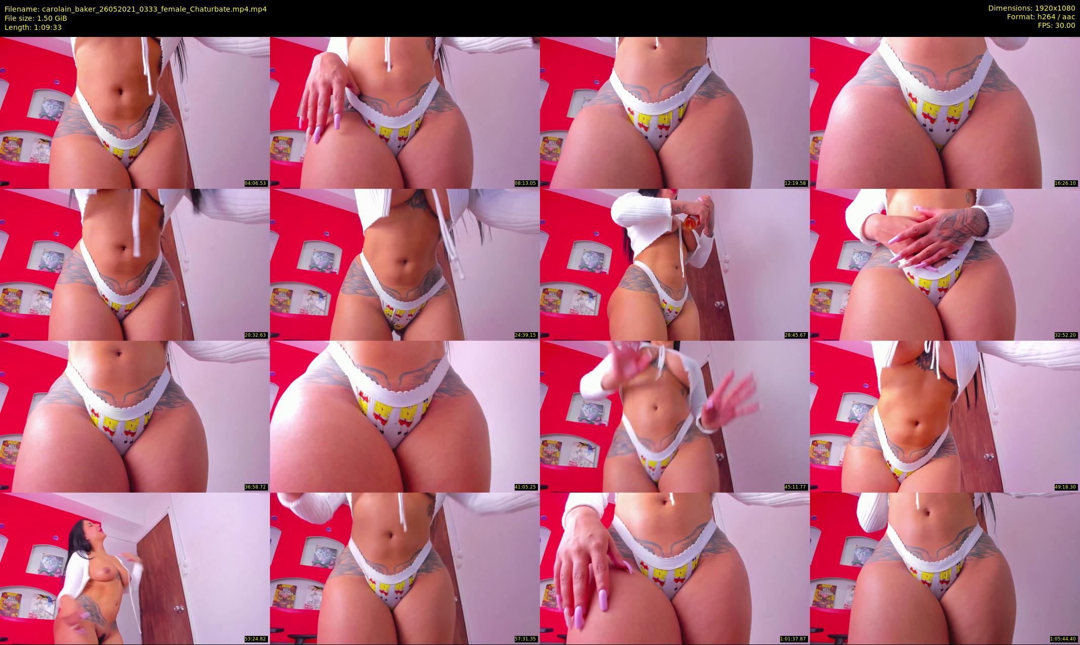carolain_baker — 70 minute Chaturbate female cam show recording, 1080p, May 26, 2021