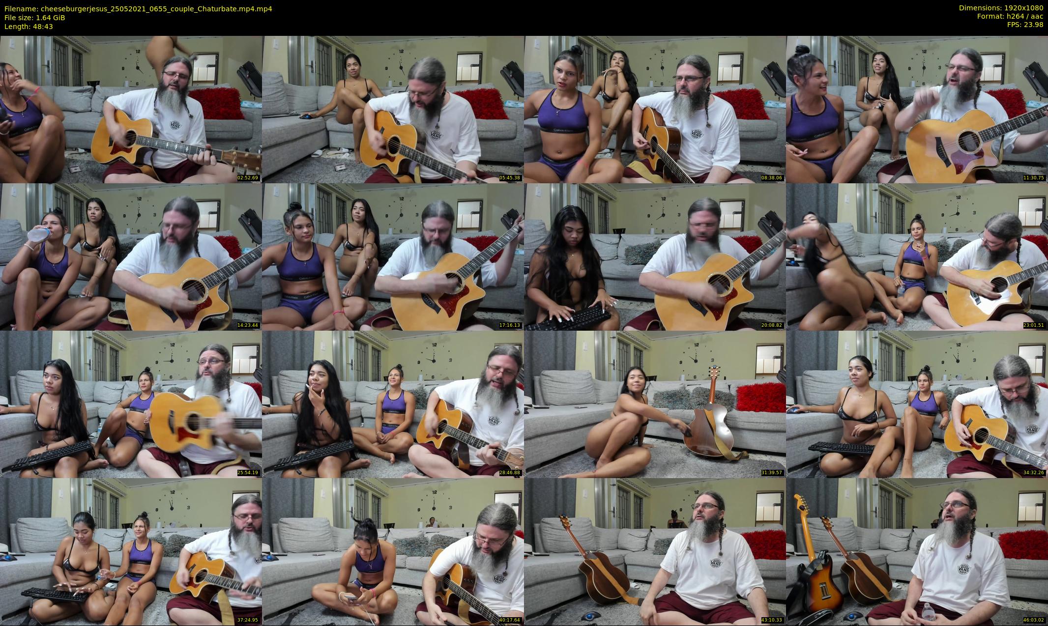 cheeseburgerjesus — 49 minute Chaturbate couple cam show recording, 1080p, May 25, 2021