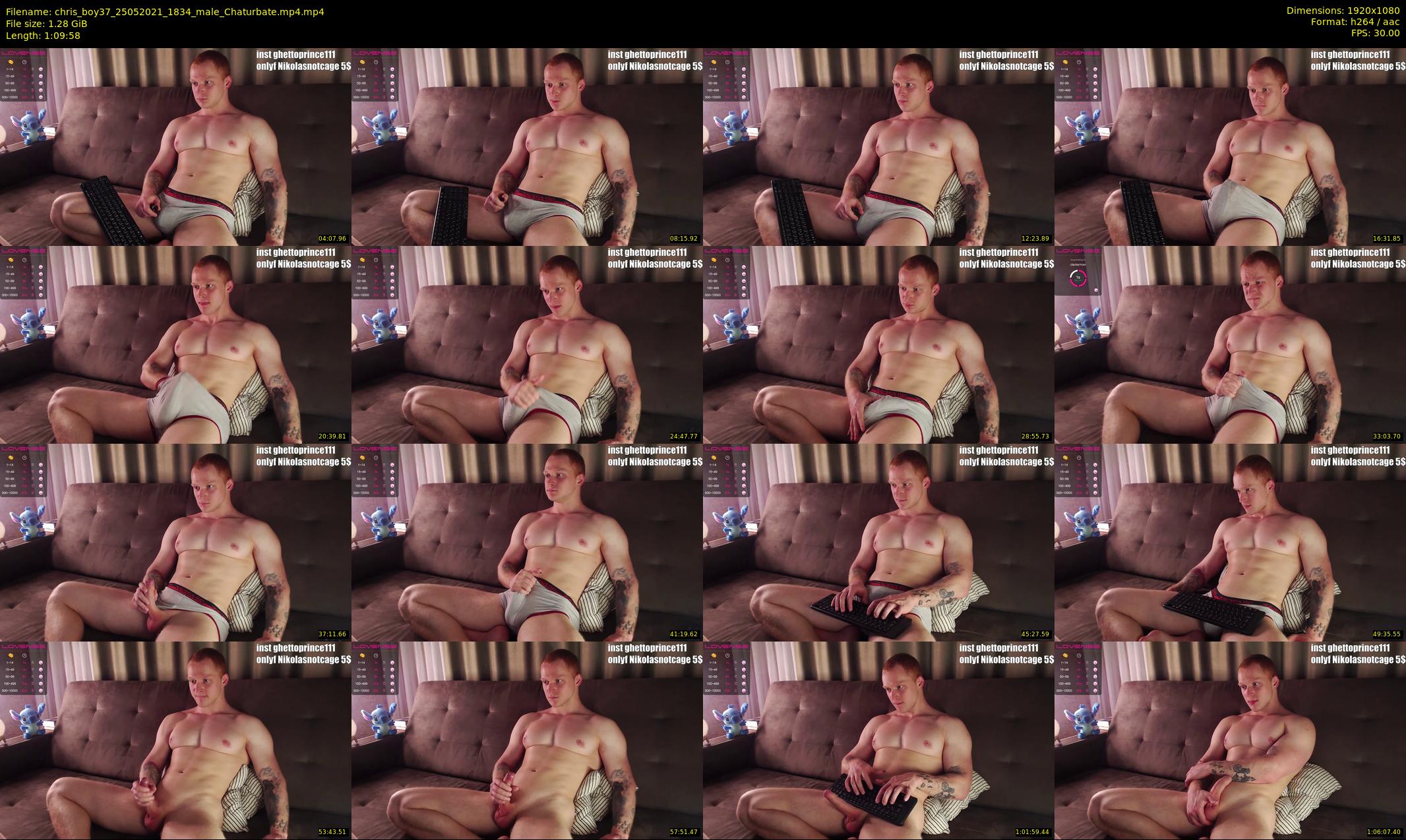 chris_boy37 — 70 minute Chaturbate male cam show recording, 1080p, May 25, 2021