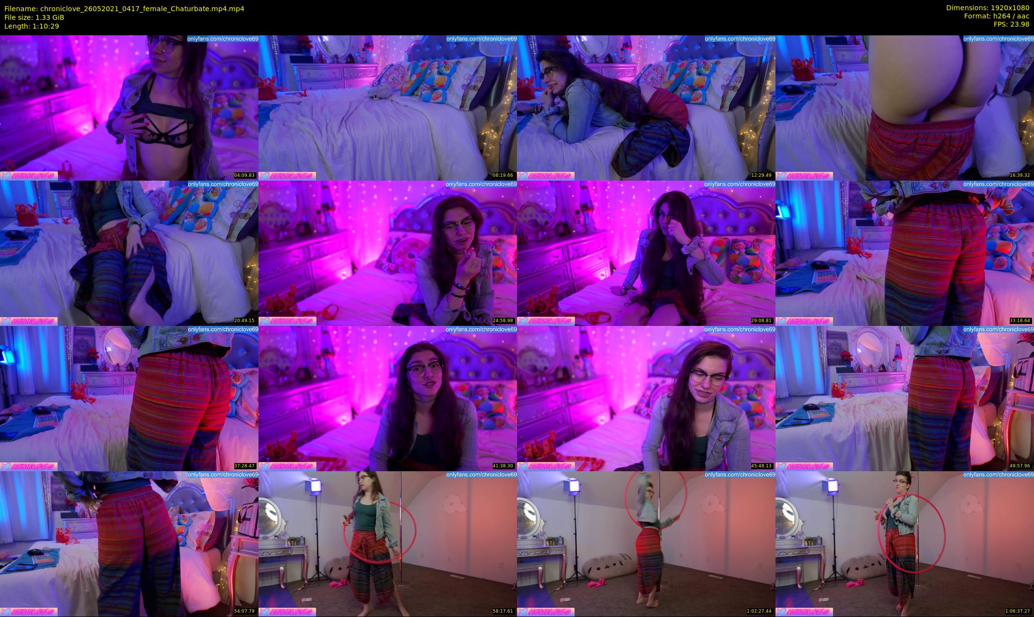 chroniclove — 71 minute Chaturbate female cam show recording, 1080p, May 26, 2021